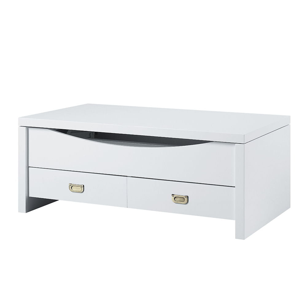 Ramiel - Coffee Table With Lift Top - High Gloss White - Urban Living Furniture (Los Angeles, CA)
