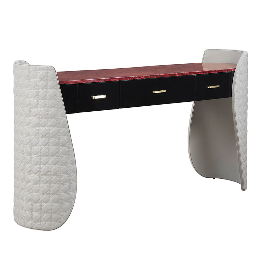 Jamonica - Vanity Desk - Gray & Dark Brown - Urban Living Furniture (Los Angeles, CA)