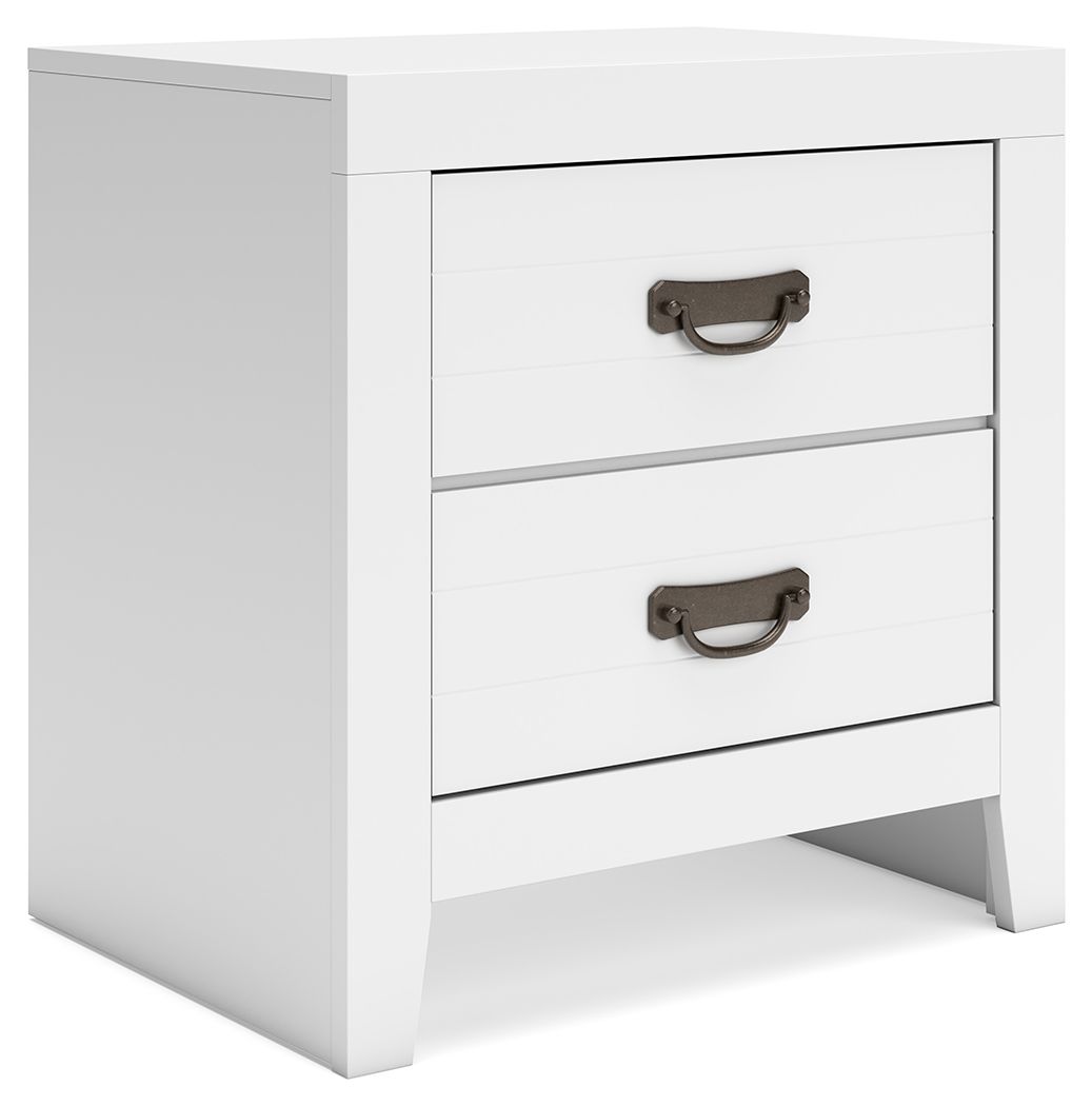 Binterglen - White - Two Drawer Night Stand - Urban Living Furniture (Los Angeles, CA)