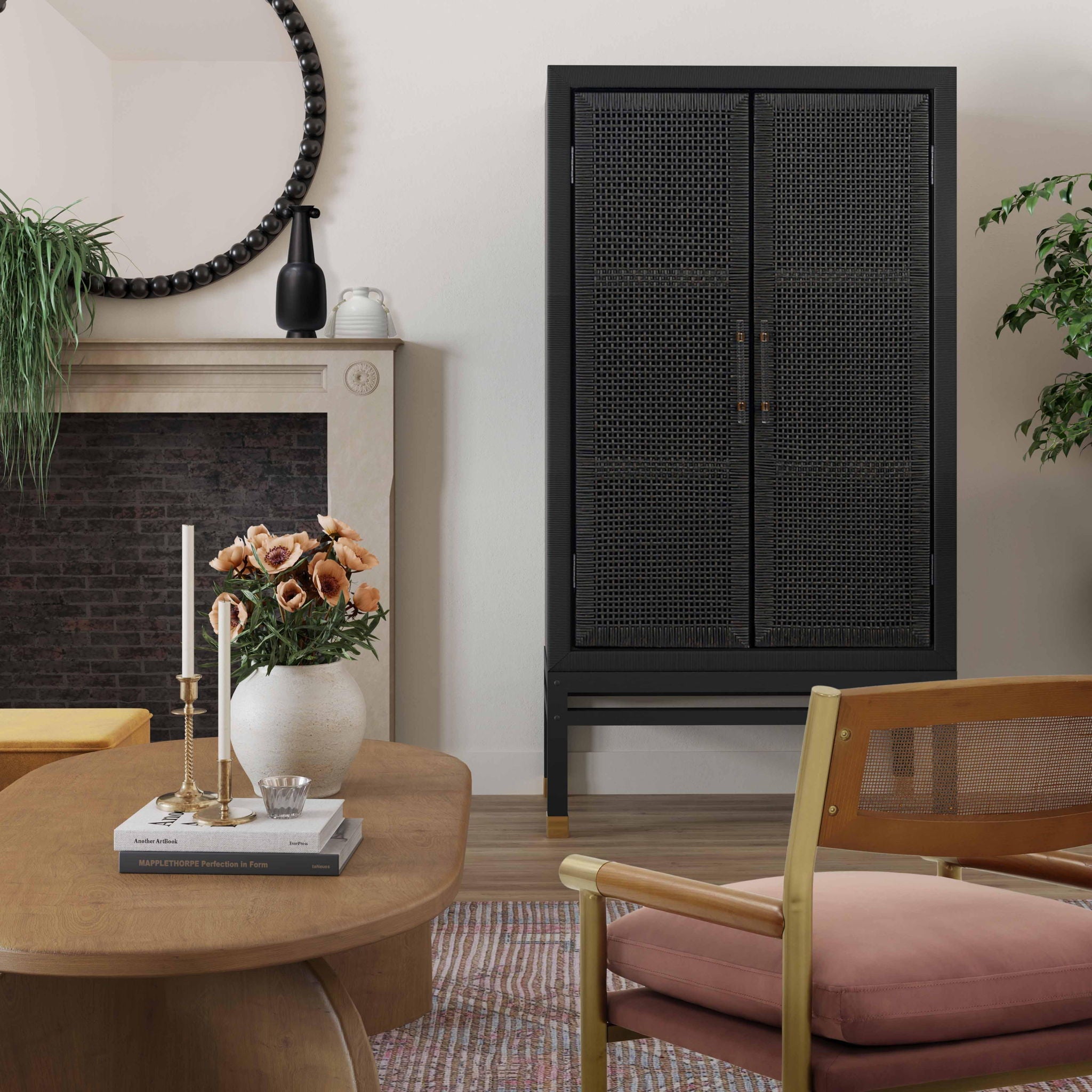 Amara - Woven Rattan Cabinet - Urban Living Furniture (Los Angeles, CA)