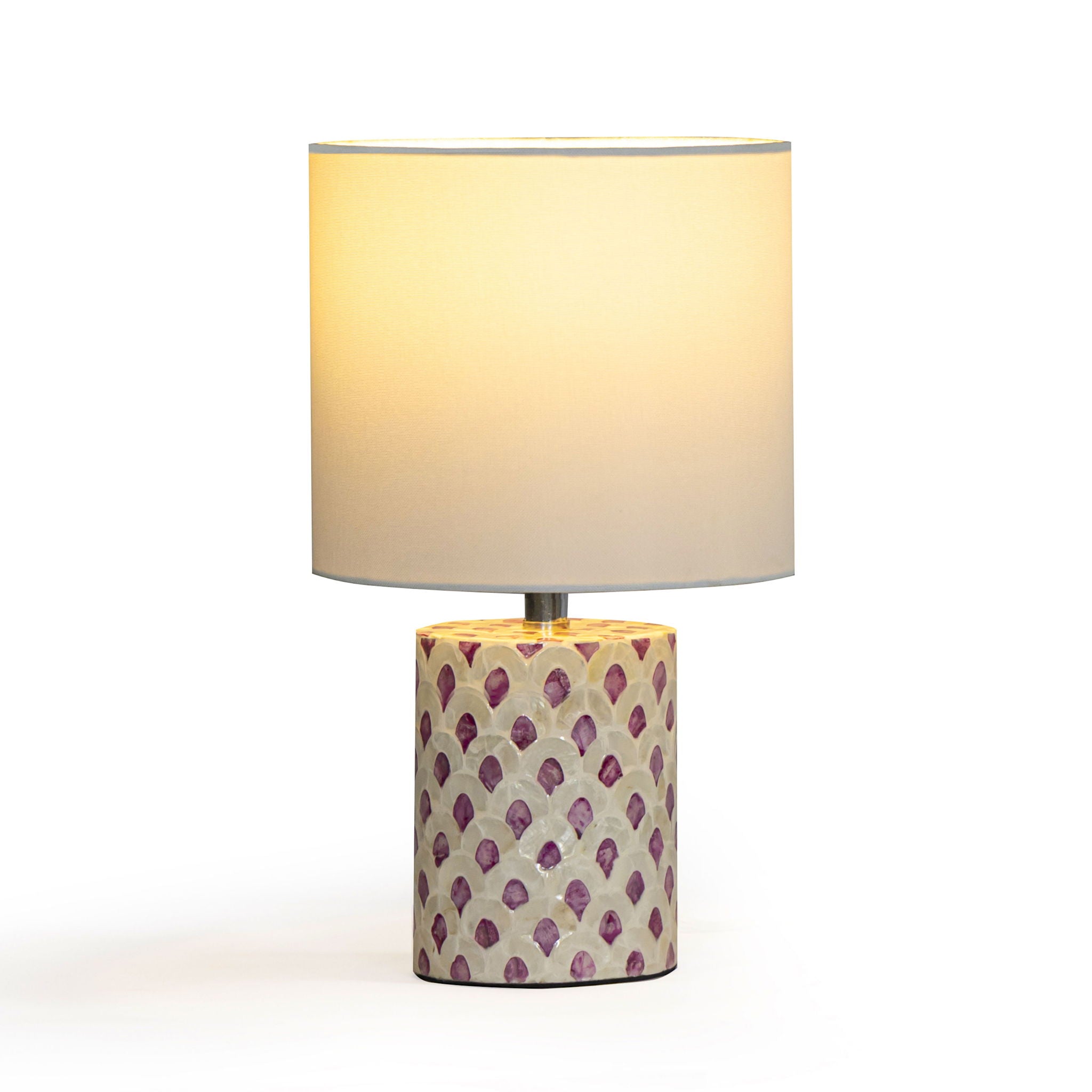 Merlot - Capiz Shell Table Lamp - Pink - Urban Living Furniture (Los Angeles, CA)