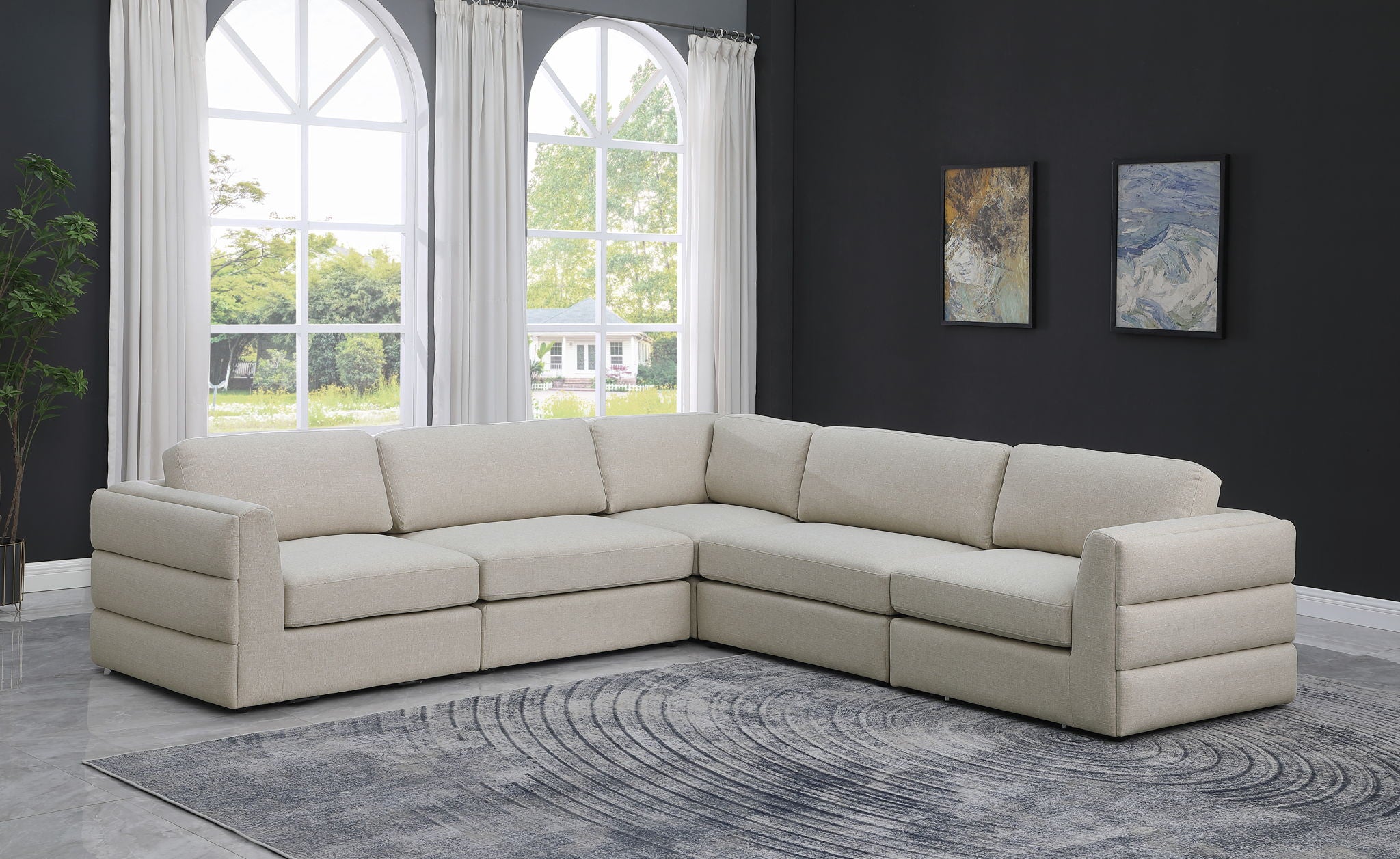 Beckham - 5 Piece Modular Corner Sectional - Urban Living Furniture (Los Angeles, CA)