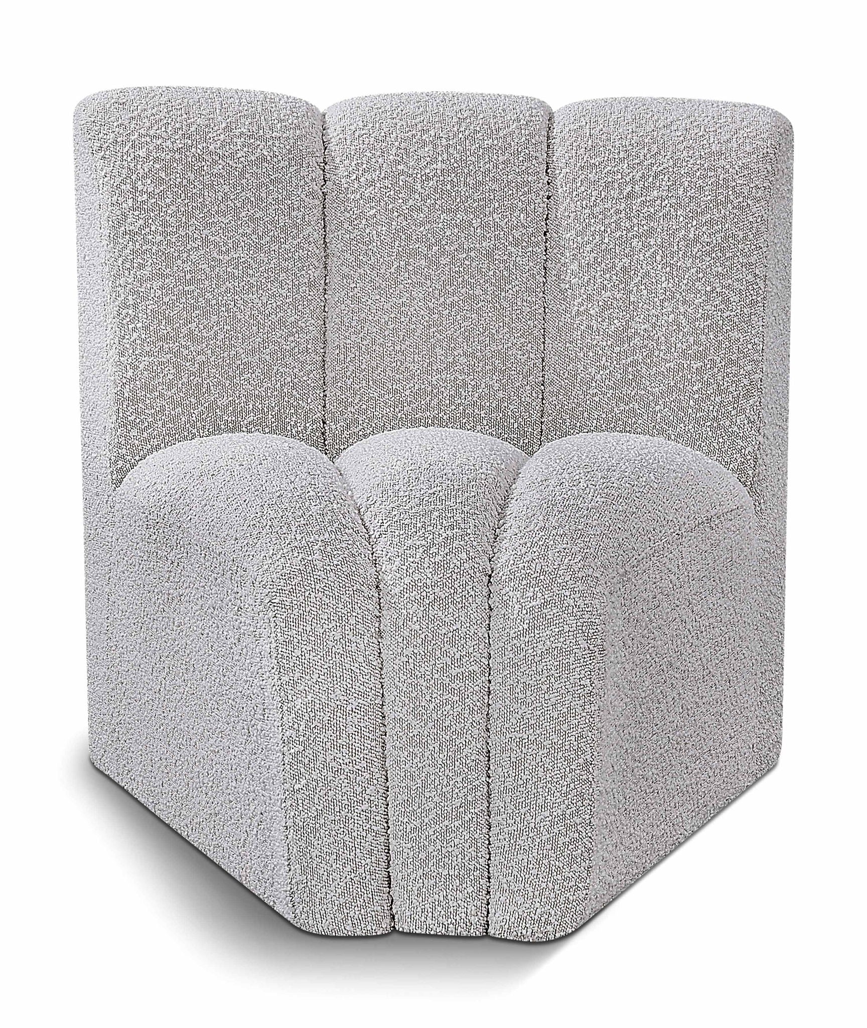 Arc - Boucle Fabric Curved Corner Chair - Urban Living Furniture (Los Angeles, CA)
