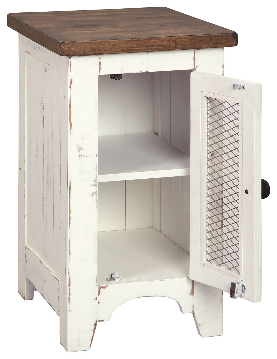 Wystfield - White / Brown - Chair Side End Table - Urban Living Furniture (Los Angeles, CA)