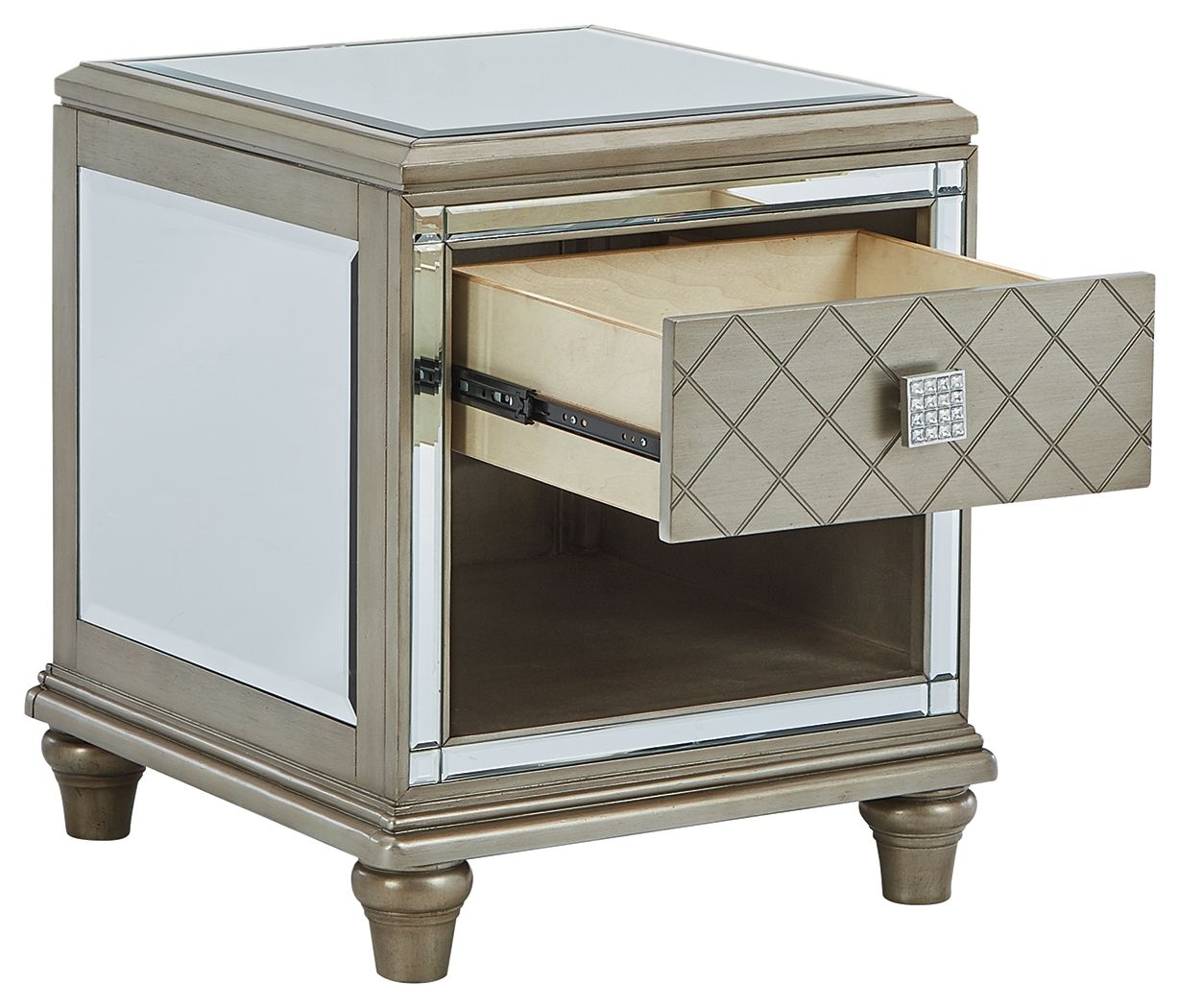 Chevanna - Platinum - Rectangular End Table - Urban Living Furniture (Los Angeles, CA)