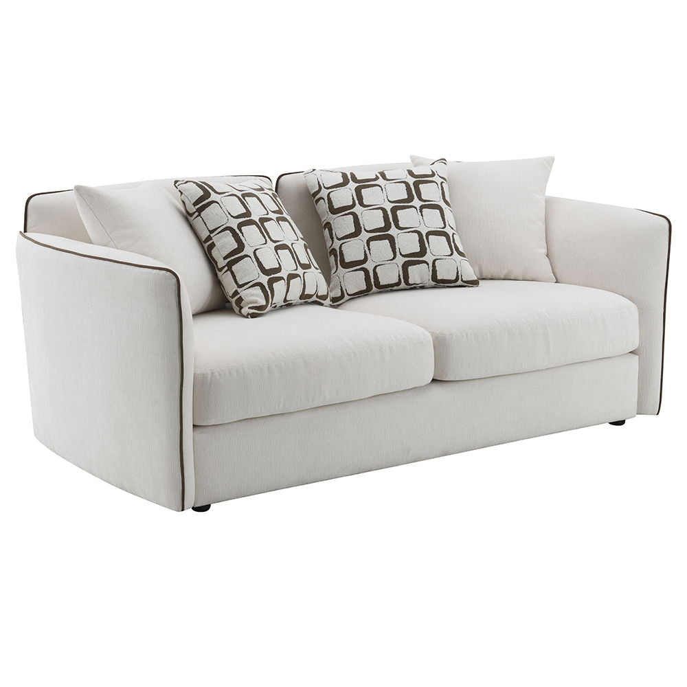 Yolanda - Loveseat With 4 Pillows - Beige Chenille - Urban Living Furniture (Los Angeles, CA)