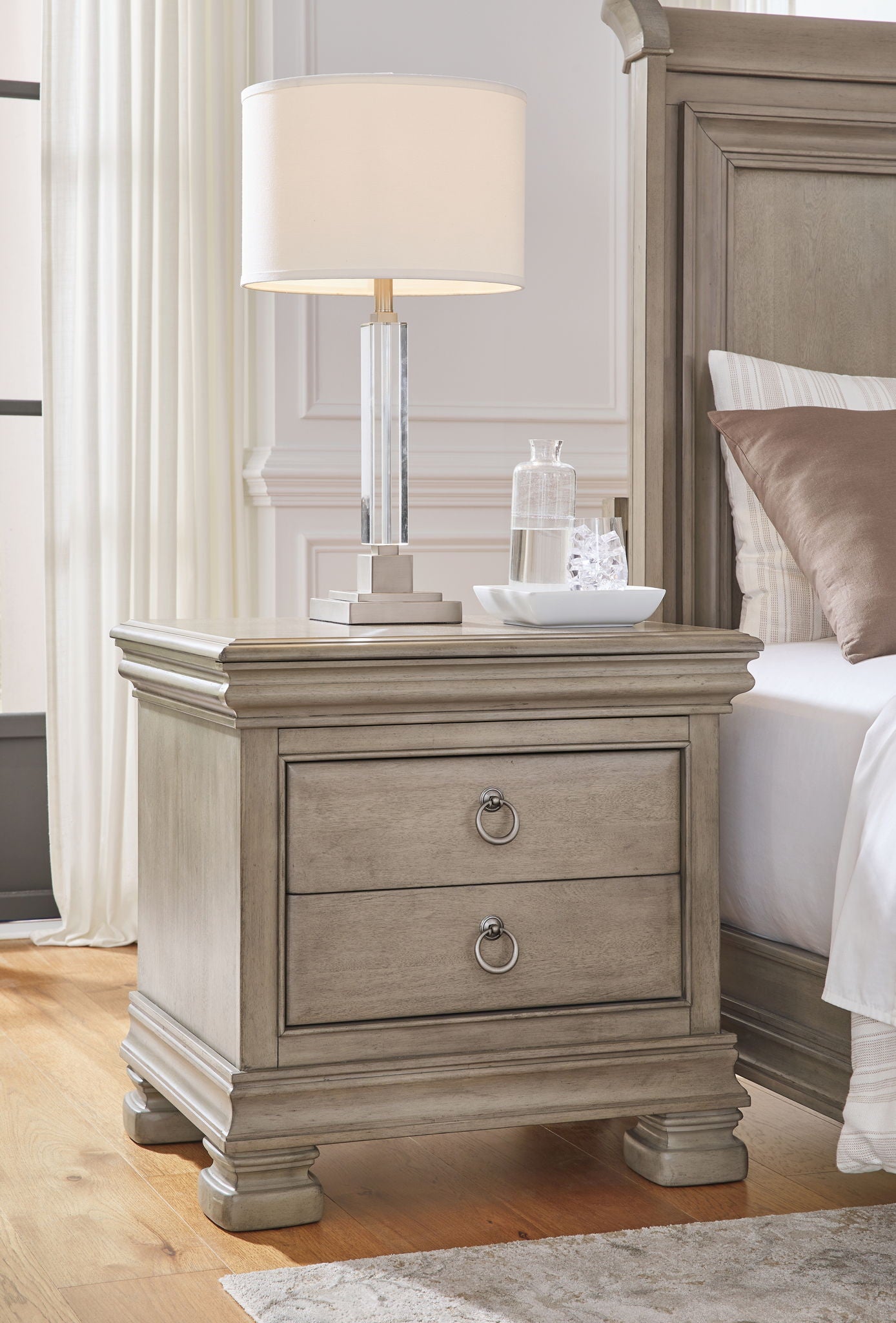 Lexorne - Gray - Three Drawer Night Stand - Urban Living Furniture (Los Angeles, CA)