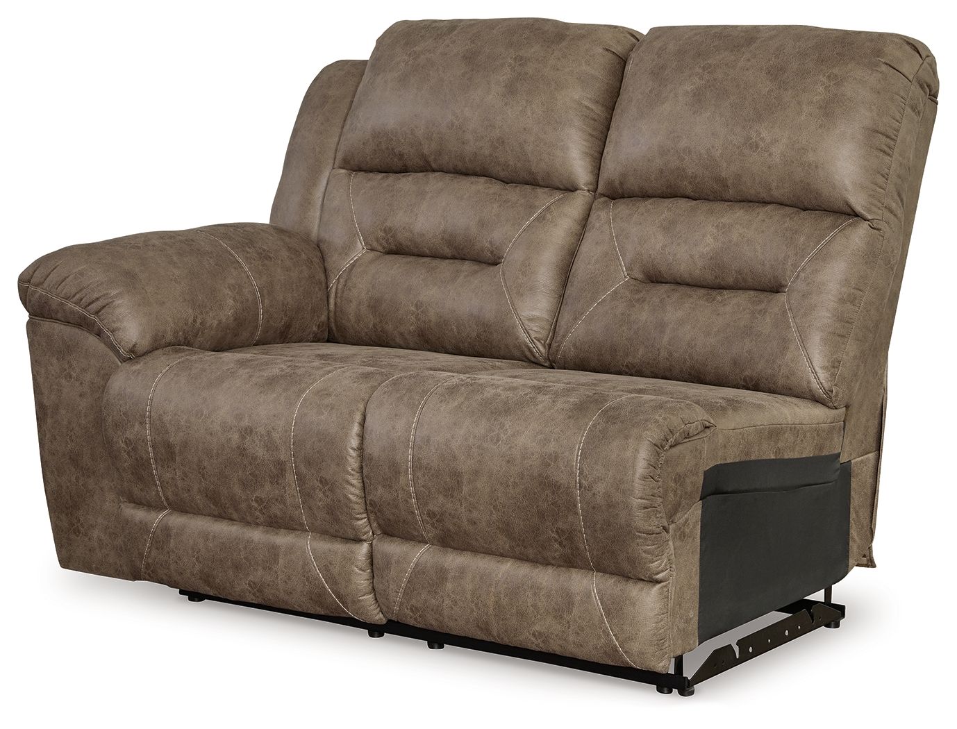 Ravenel - Laf Reclining Power Loveseat - Faux Leather - Fossil - Urban Living Furniture (Los Angeles, CA)