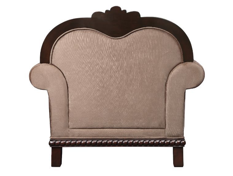 Chateau De Ville - Chair - Fabric & Espresso Finish - Urban Living Furniture (Los Angeles, CA)