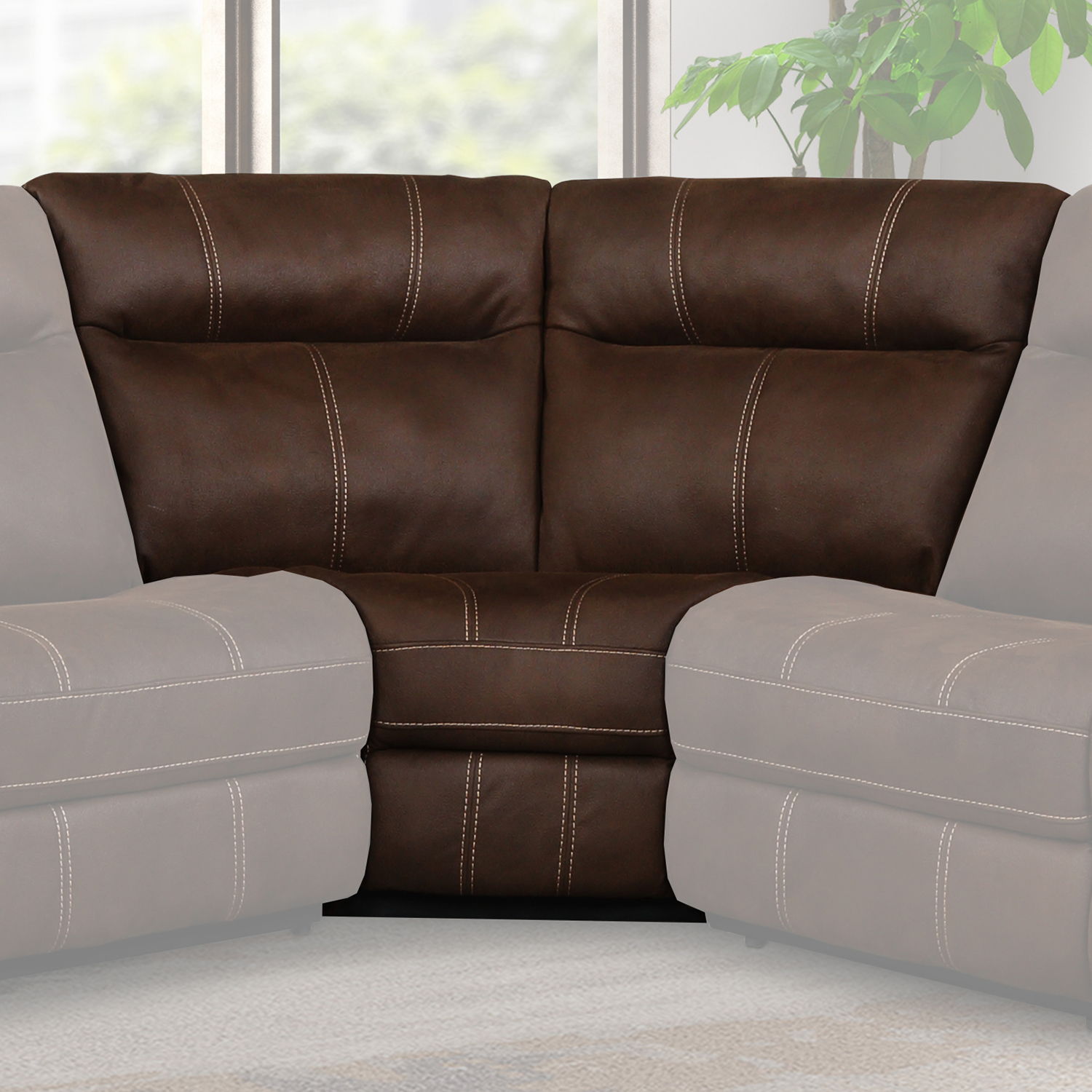 Mason - Corner Wedge - Dark Kahlua - Urban Living Furniture (Los Angeles, CA)