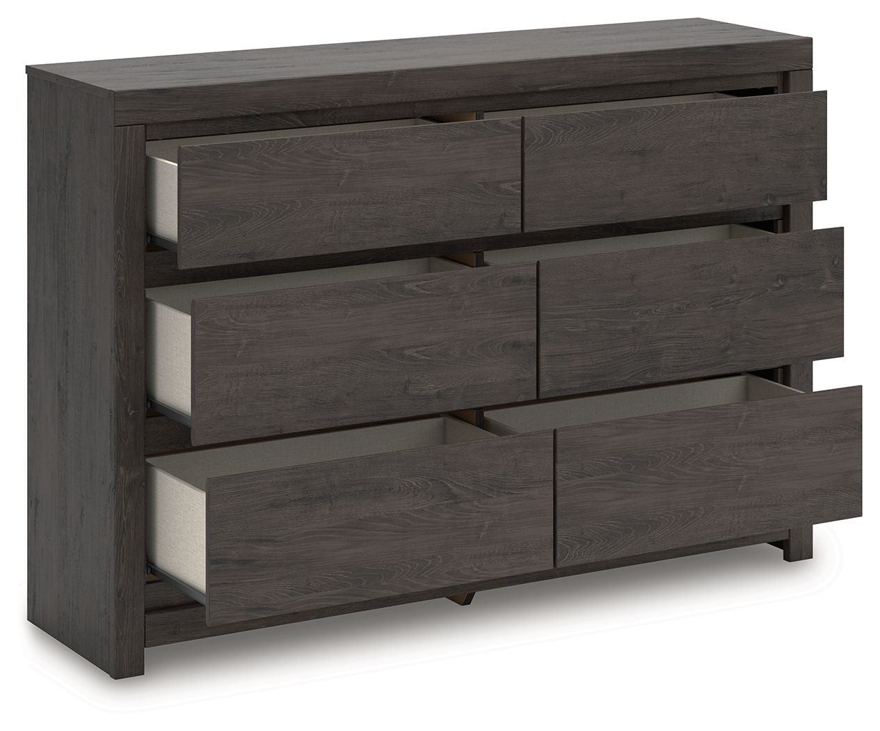 Fraluna - Charcoal - Six Drawer Dresser - Urban Living Furniture (Los Angeles, CA)