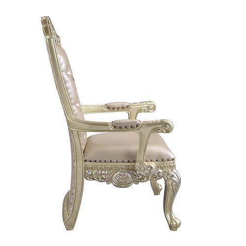 Vatican - Dining Chair (Set of 2) - PU & Champagne Silver Finish - Urban Living Furniture (Los Angeles, CA)