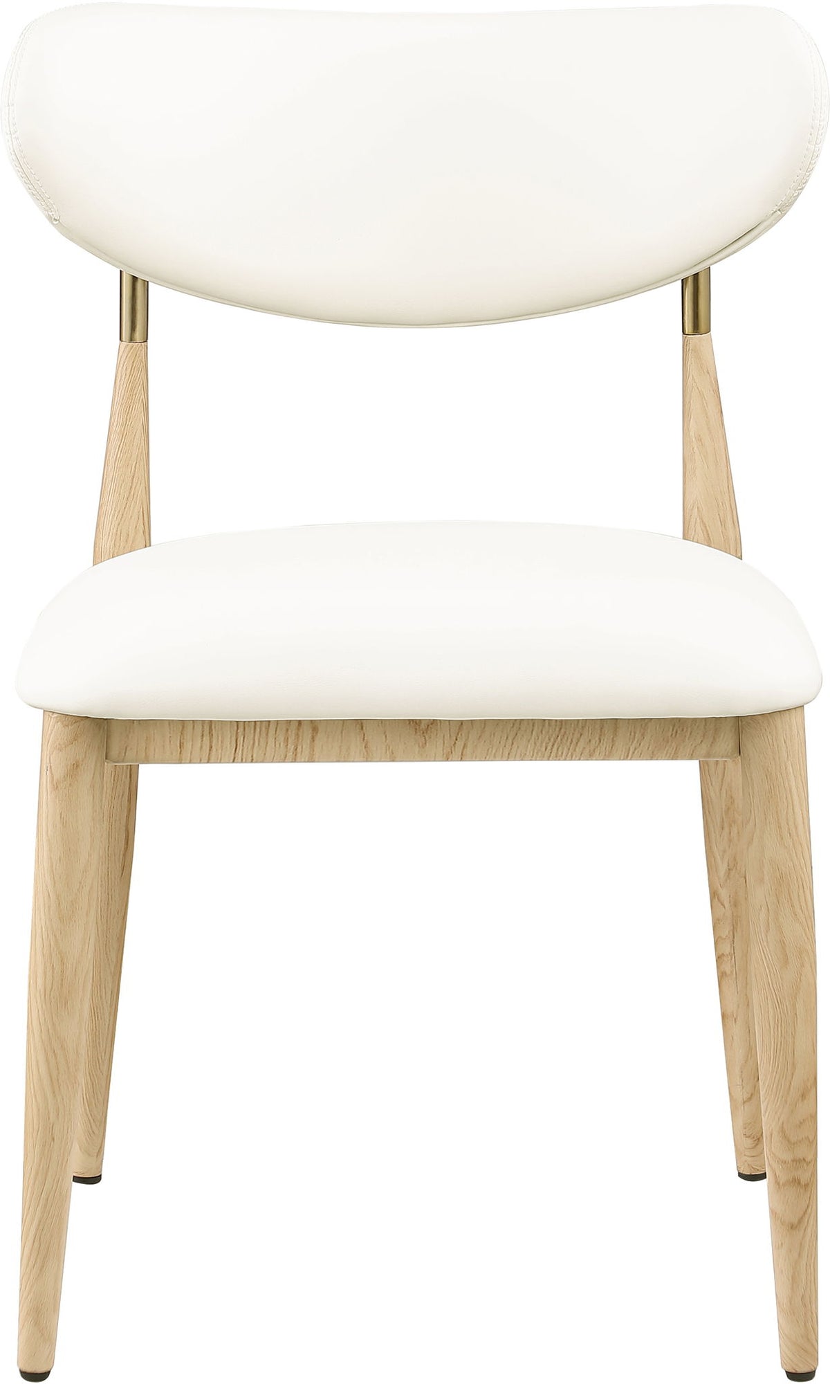 Ronda - Vegan Leather Upholstered Dining Side Chair - Natural Legs