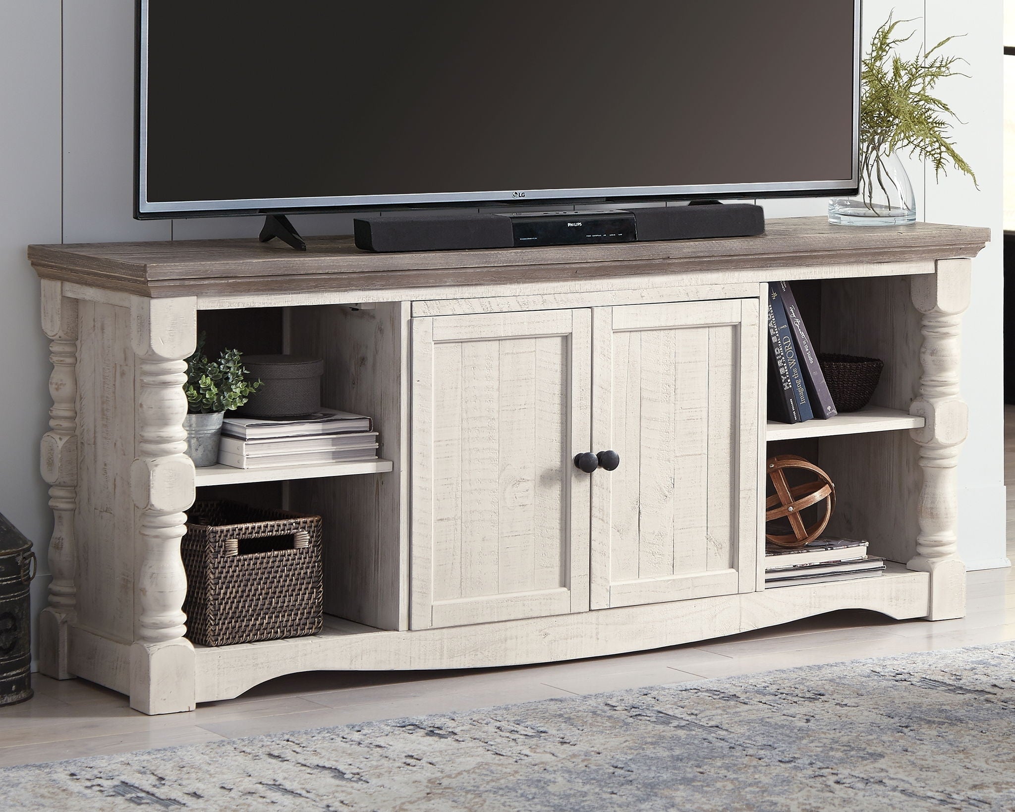 Havalance - Brown / Beige - 4 Pc. - Entertainment Center - 67" TV Stand - Urban Living Furniture (Los Angeles, CA)