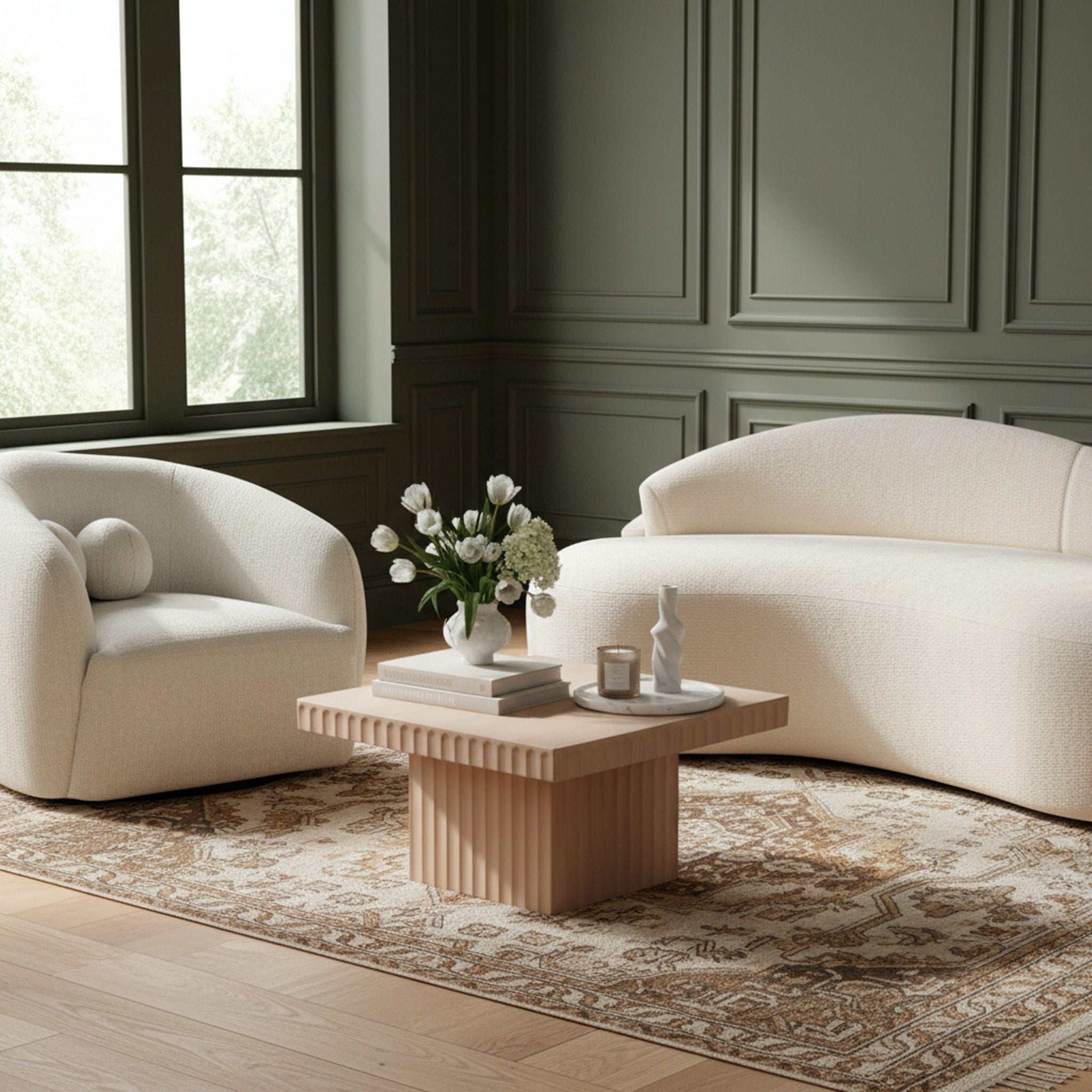 Spencer - 12" Oak Veneer Coffee Table - Urban Living Furniture (Los Angeles, CA)