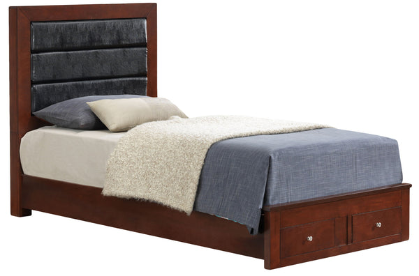Twin Storage Bed - Cherry