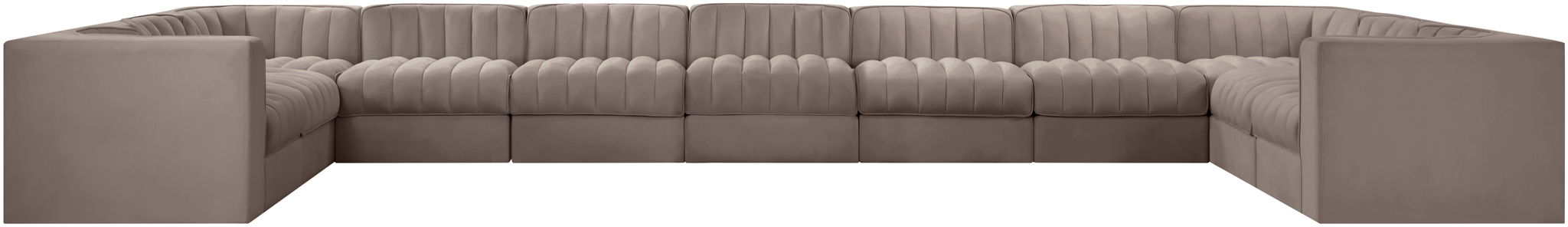 Rummi - Velvet Performance Fabric Upholstered 11 Piece Modular Sectional - Urban Living Furniture (Los Angeles, CA)