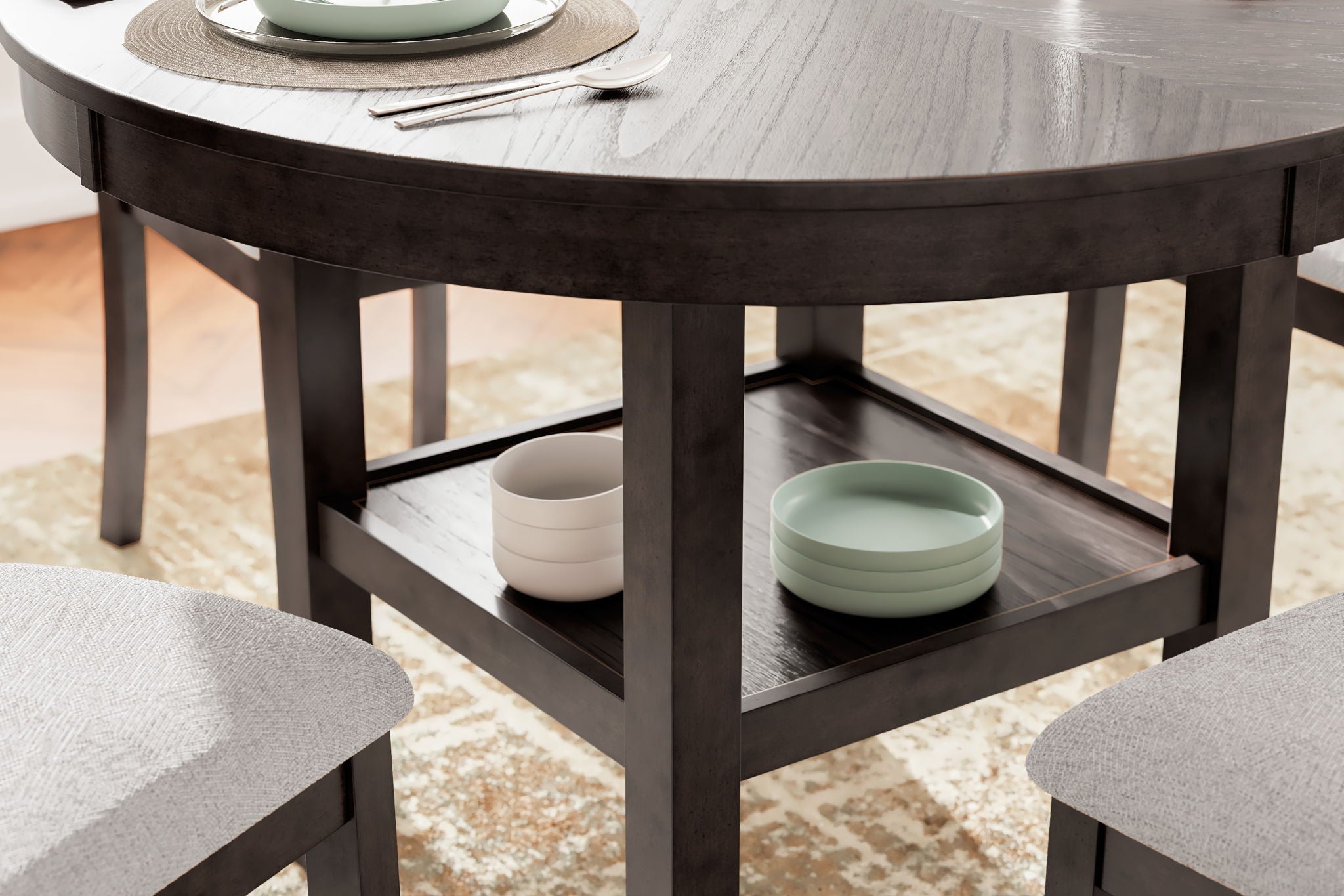 Langwest - Brown - Dining Room Table Set (Set of 5) - Urban Living Furniture (Los Angeles, CA)