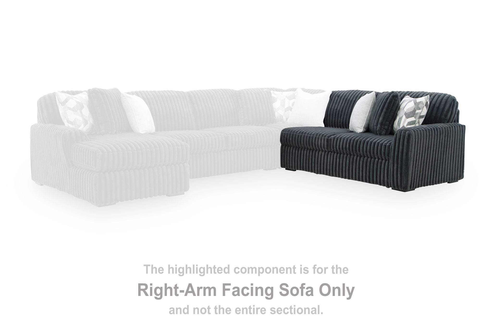 Midnight-Madness - RAF Sofa - Gunmetal - Urban Living Furniture (Los Angeles, CA)