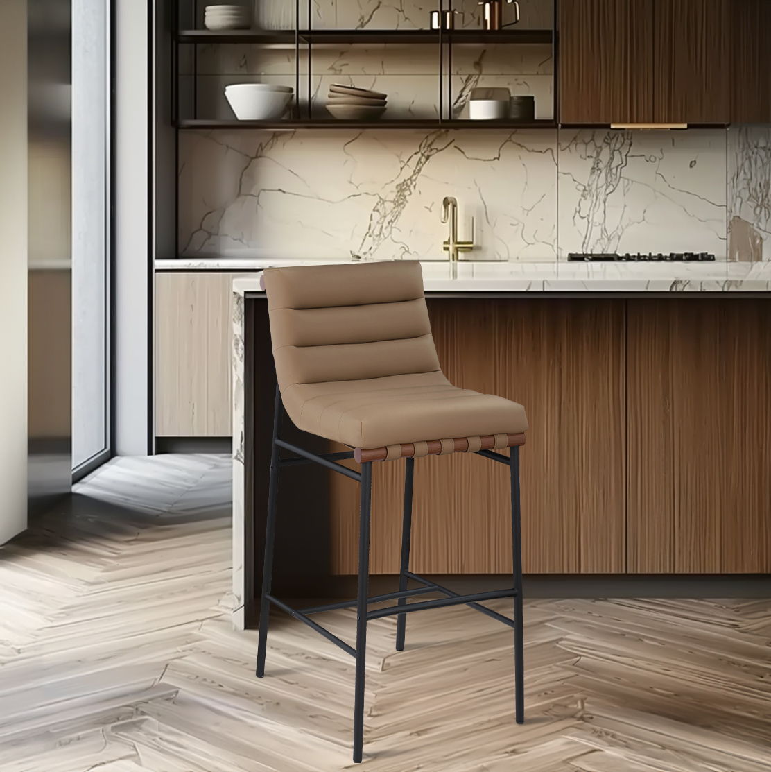 Burke - Bar Stool - Tan - Urban Living Furniture (Los Angeles, CA)