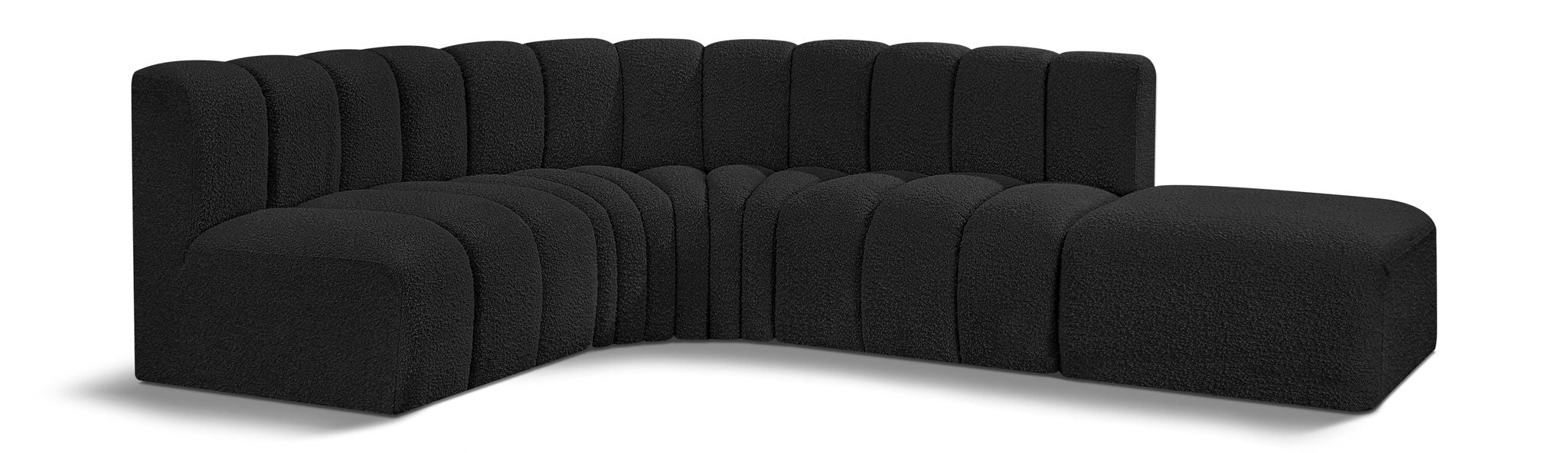 Arc - Boucle Fabric 5 Piece Corner Modular Sofa - Urban Living Furniture (Los Angeles, CA)