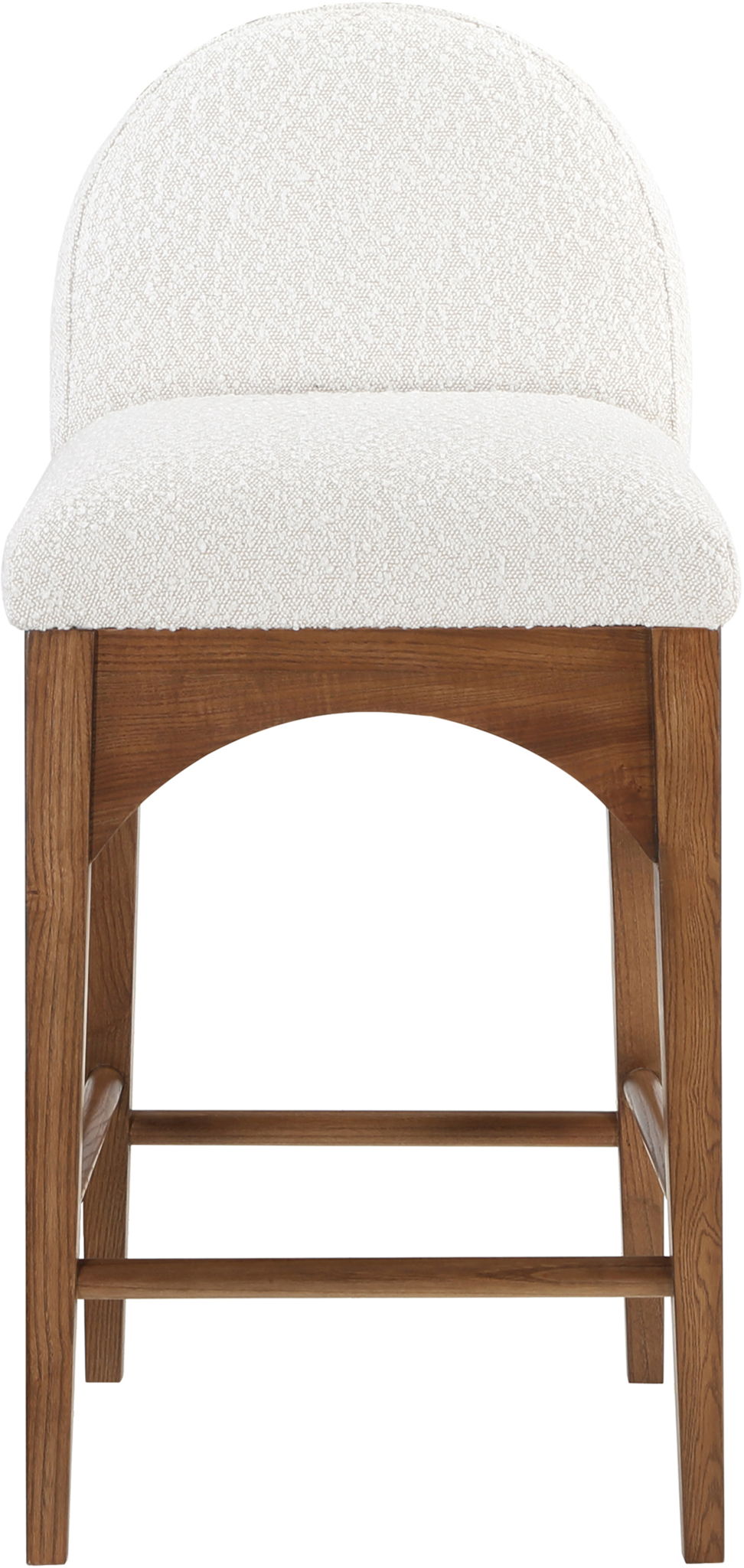 Waldorf - Boucle Stool With Brown Legs - Urban Living Furniture (Los Angeles, CA)