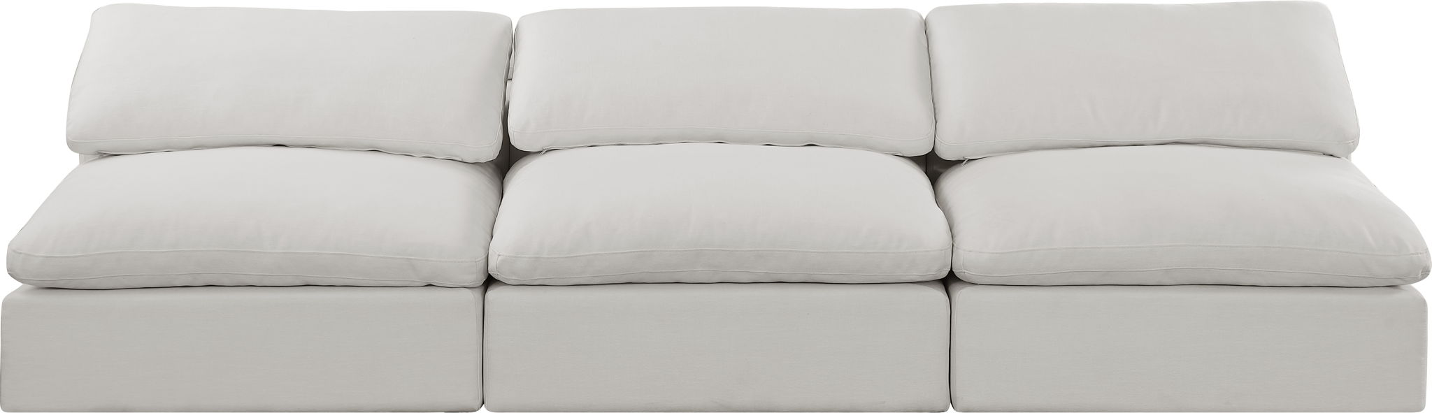 Comfy - Linen Modular Armless Sofa 3 Seats - Urban Living Furniture (Los Angeles, CA)
