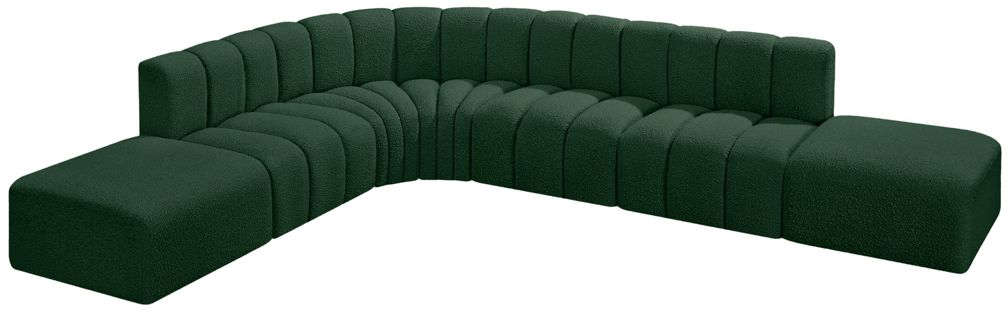Arc - Boucle Fabric 7 Piece Corner Modular Sofa - Urban Living Furniture (Los Angeles, CA)