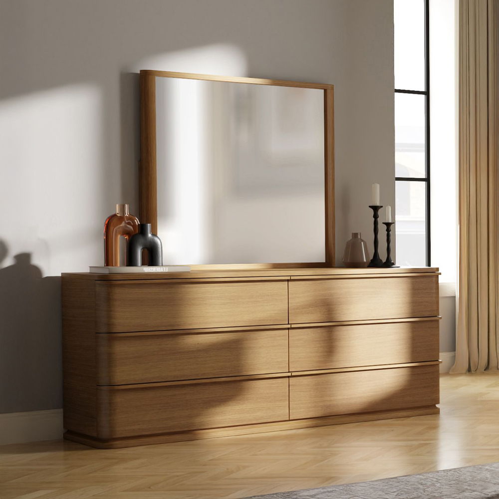 Zoey - Mirror - Oak - Urban Living Furniture (Los Angeles, CA)