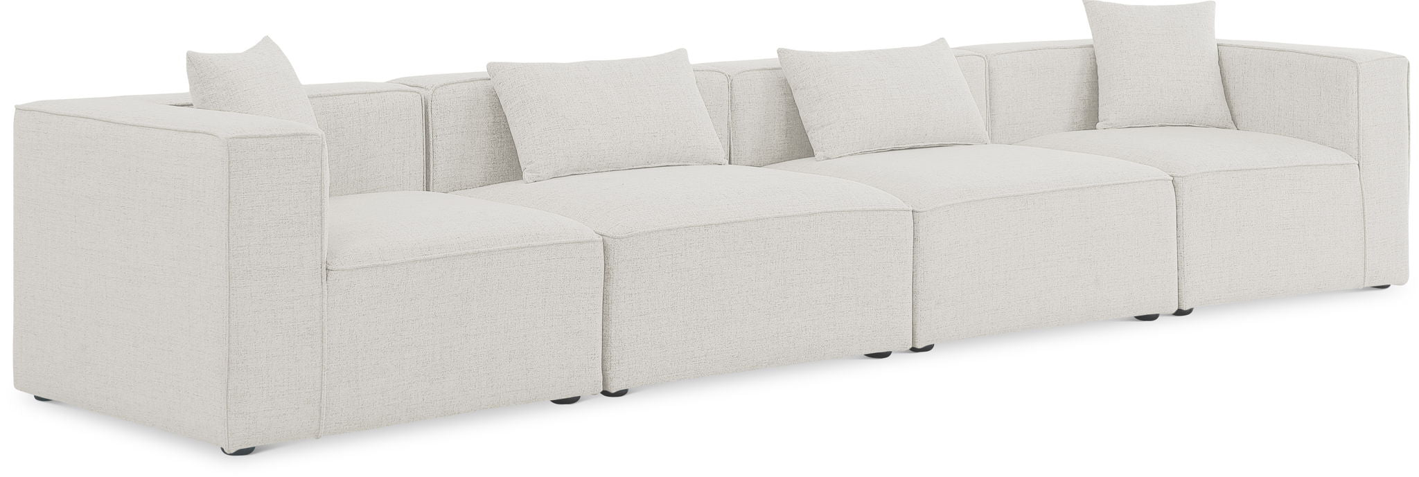 Cube - Linen Modular 4 Seat Sofa - Urban Living Furniture (Los Angeles, CA)