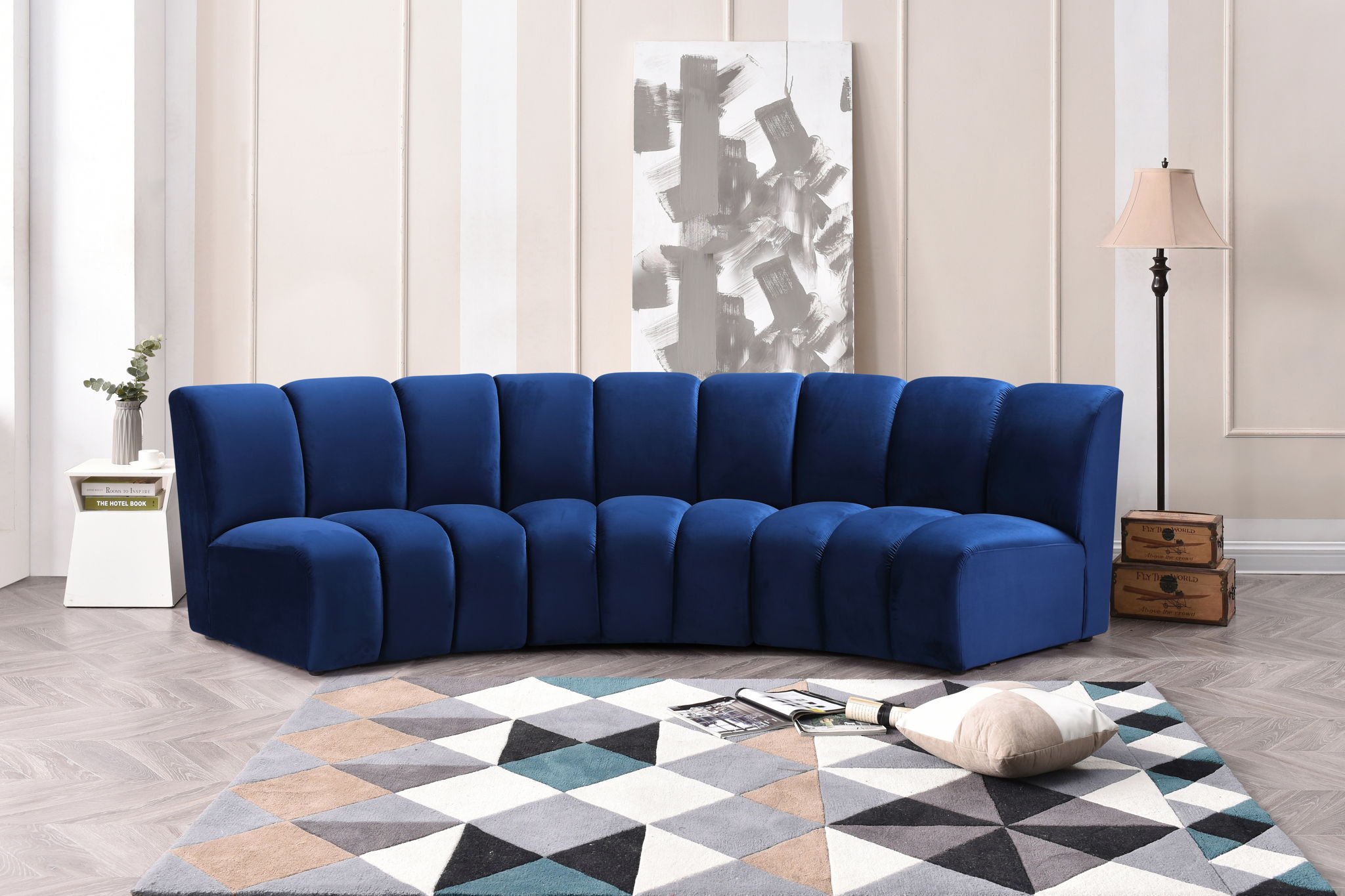 Infinity - 3 Piece Velvet Modular Sectional - Urban Living Furniture (Los Angeles, CA)