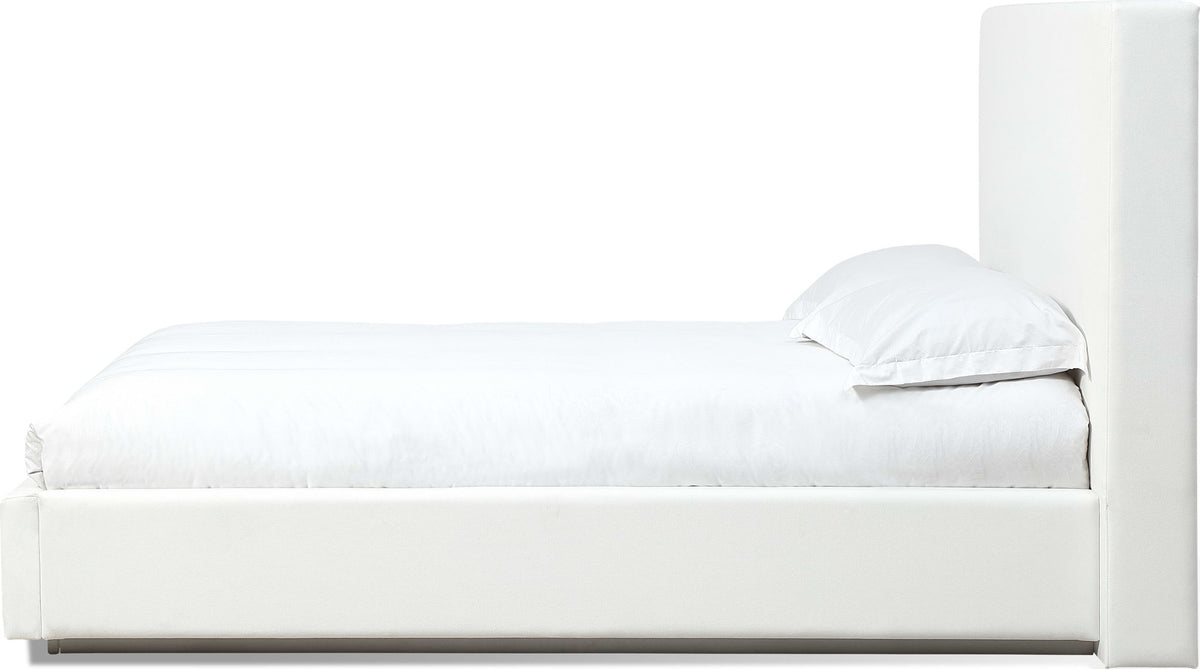 One - Full Upholstered Footboard Storage Bed - Pearl (2026)