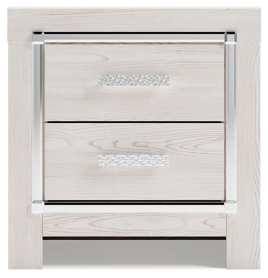 Altyra - White - Two Drawer Night Stand - Urban Living Furniture (Los Angeles, CA)