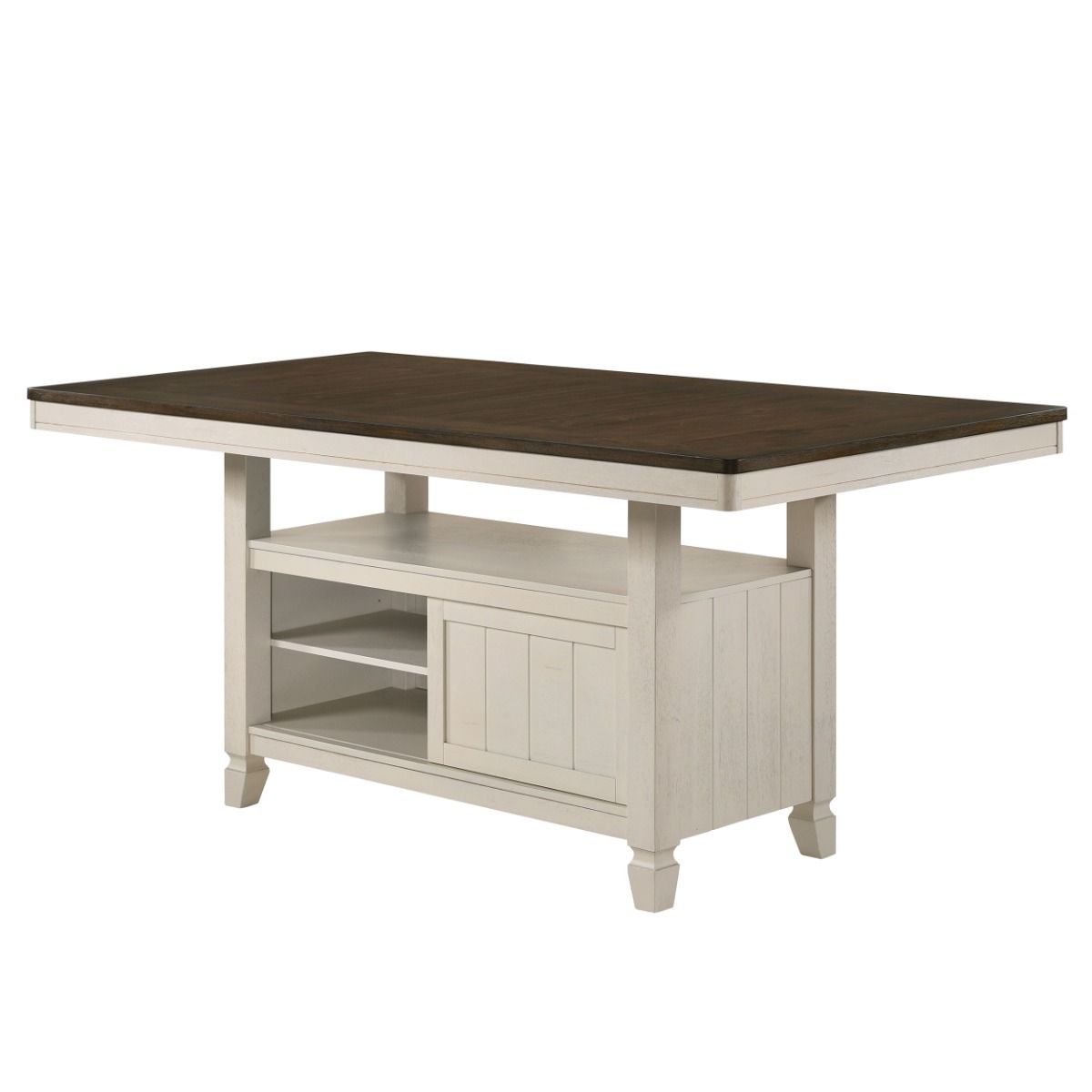 Tasnim - Counter Dining Table - Oak & Antique White - Urban Living Furniture (Los Angeles, CA)