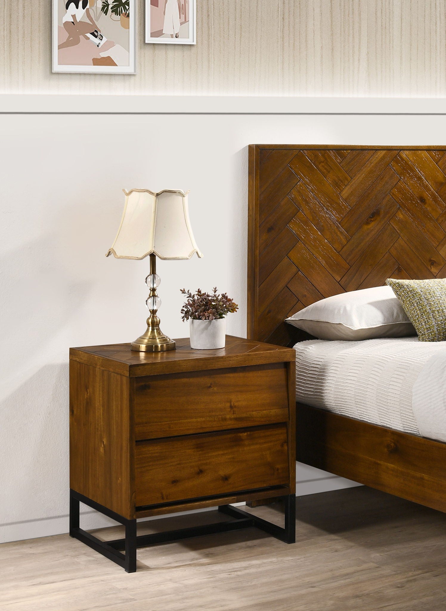 Reed - Night Stand - Antique Coffee - Urban Living Furniture (Los Angeles, CA)