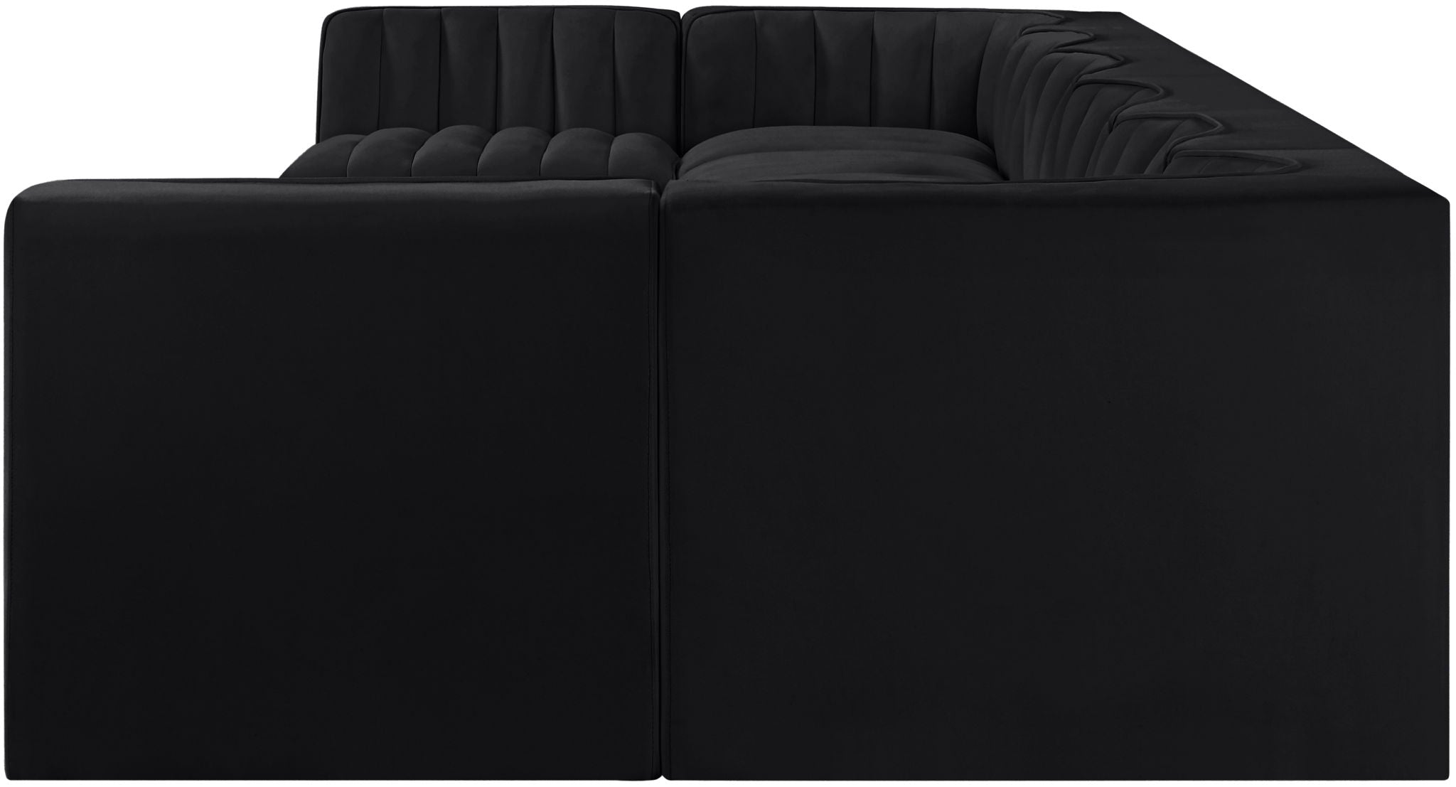 Rummi - Velvet Performance Fabric Upholstered 8 Piece Modular Sectional (With 2 Corner Chairs) - Urban Living Furniture (Los Angeles, CA)