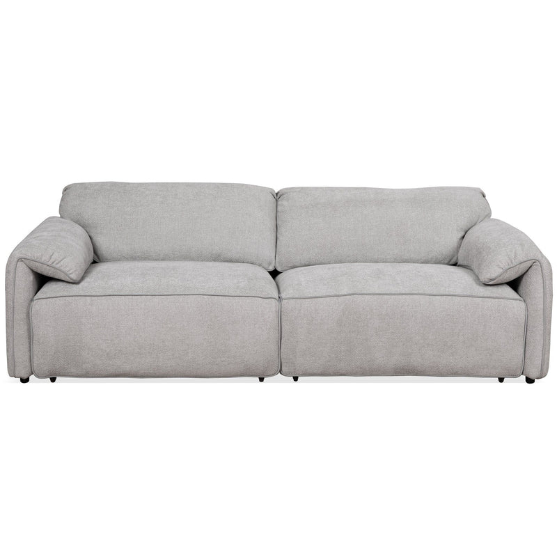 Cleveland - Dual Power Convertible Sofa - Silver