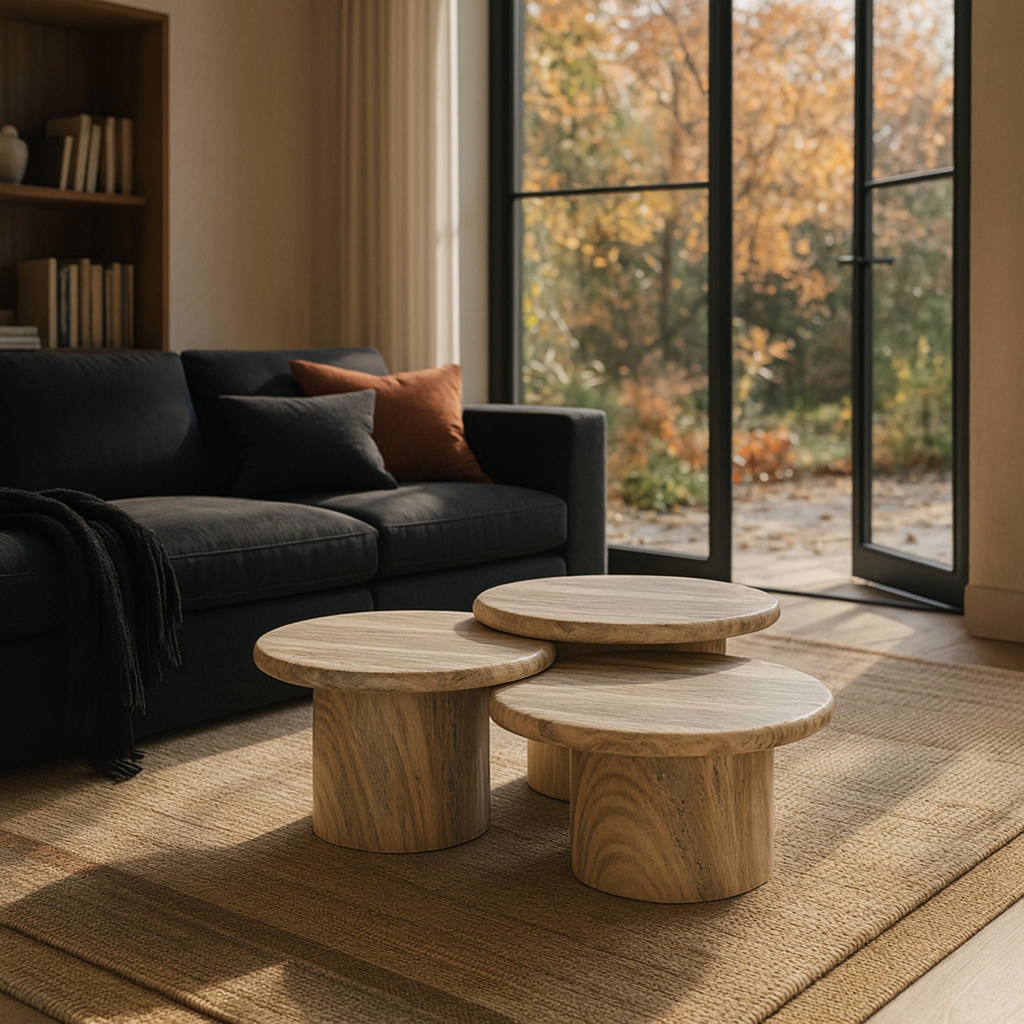 Emara - 3 Piece Concrete And Fiberglass Indoor / Outdoor Coffee Table - Urban Living Furniture (Los Angeles, CA)