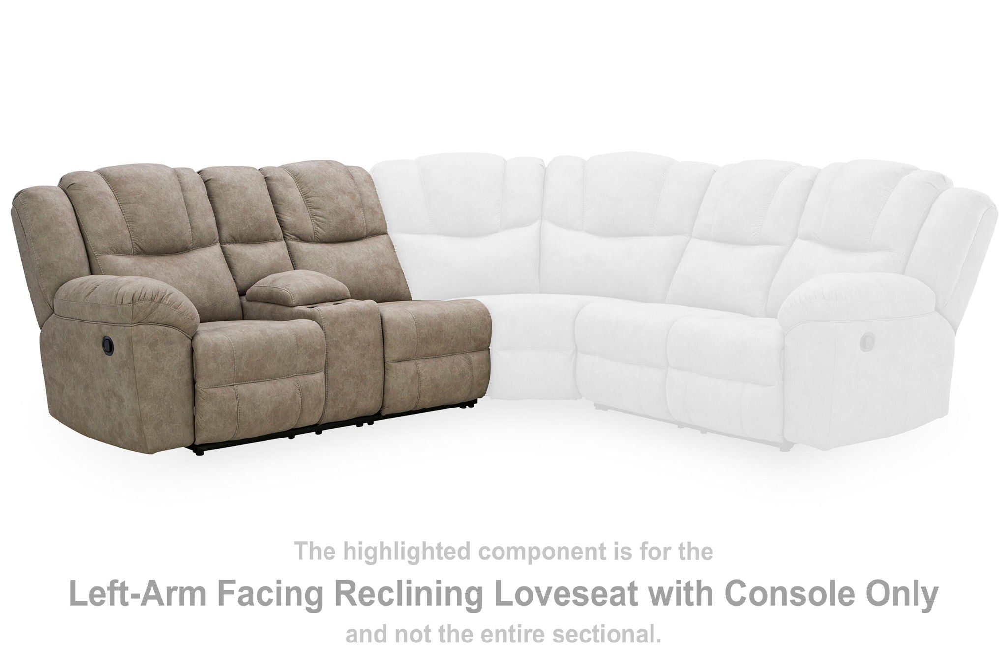Pearce-Pike - LAF Reclining Loveseat With Console - Birch - Urban Living Furniture (Los Angeles, CA)