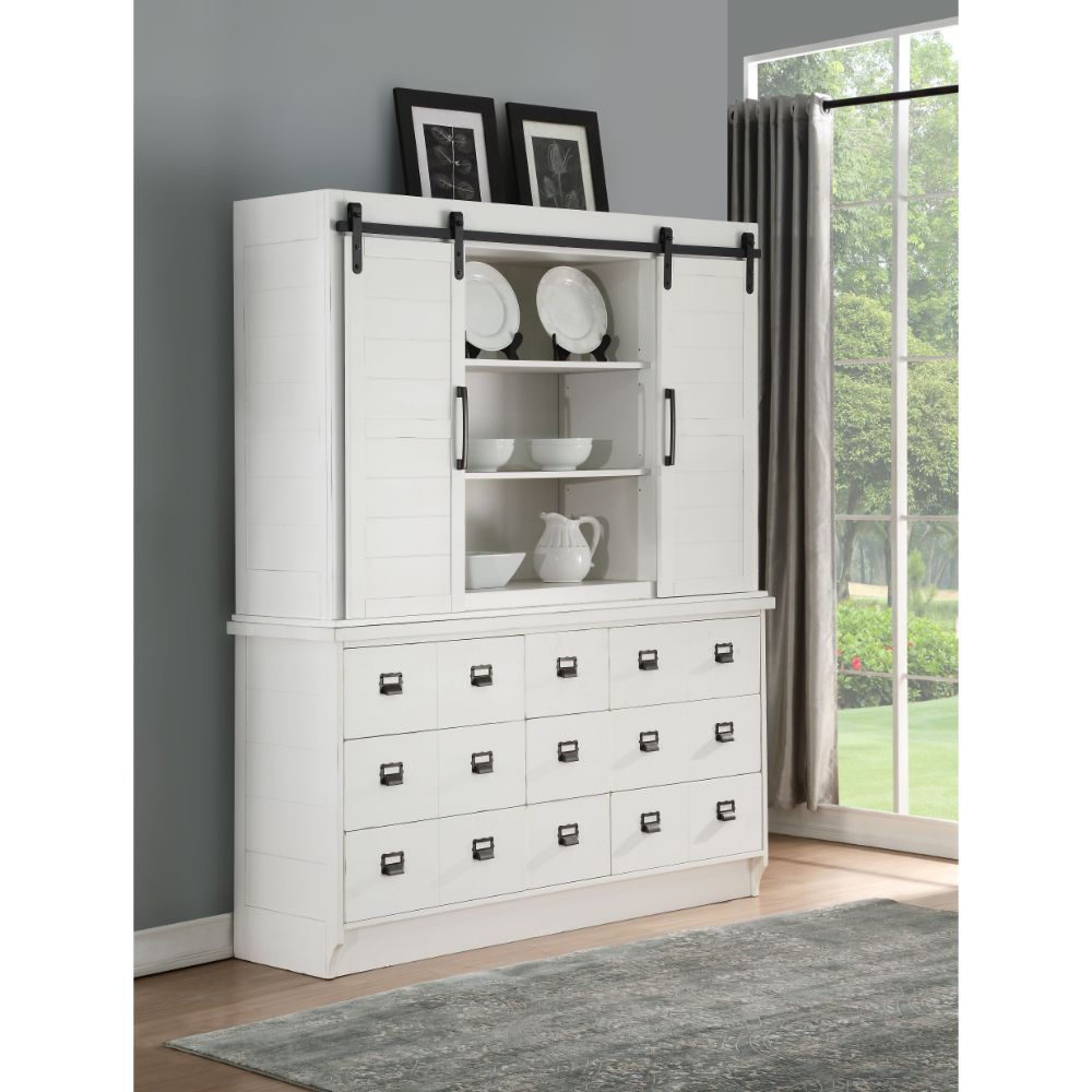 Renske - Buffet & Hutch - Antique White - Urban Living Furniture (Los Angeles, CA)