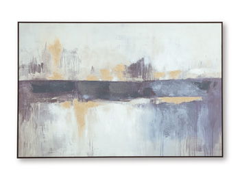 Gatesford - Wall Art - Blue / White / Tan