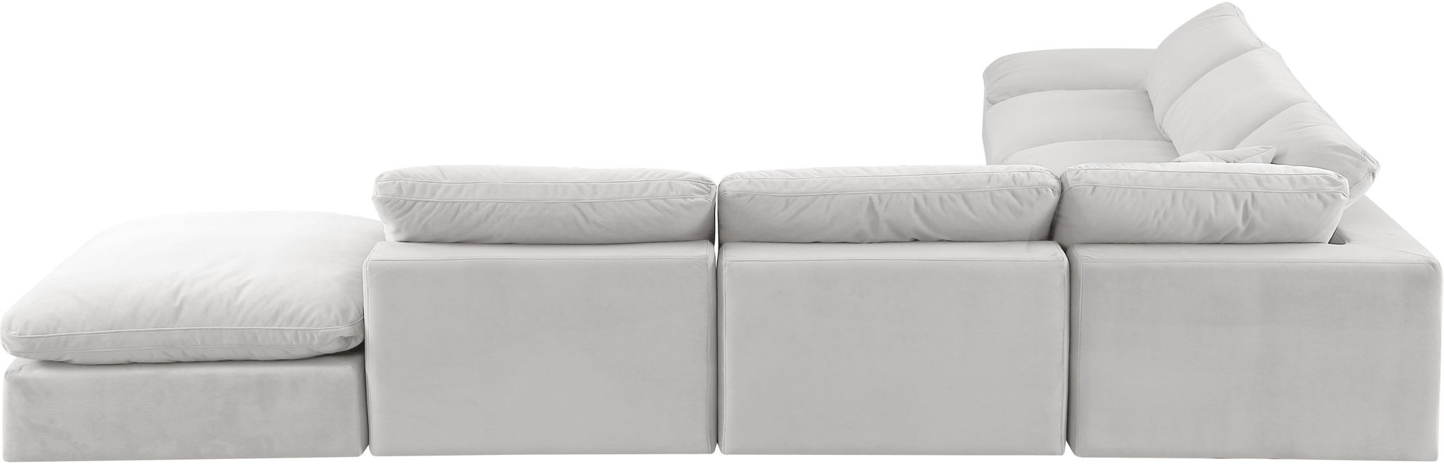 Comfy - 7 Piece Velvet Modular Corner Sectional - Urban Living Furniture (Los Angeles, CA)