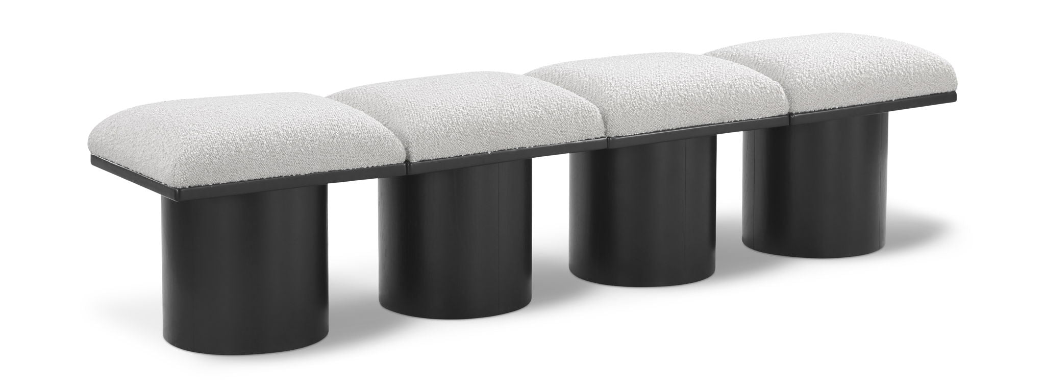 Pavilion - 4 Piece Modular Bench With Black Base - Urban Living Furniture (Los Angeles, CA)