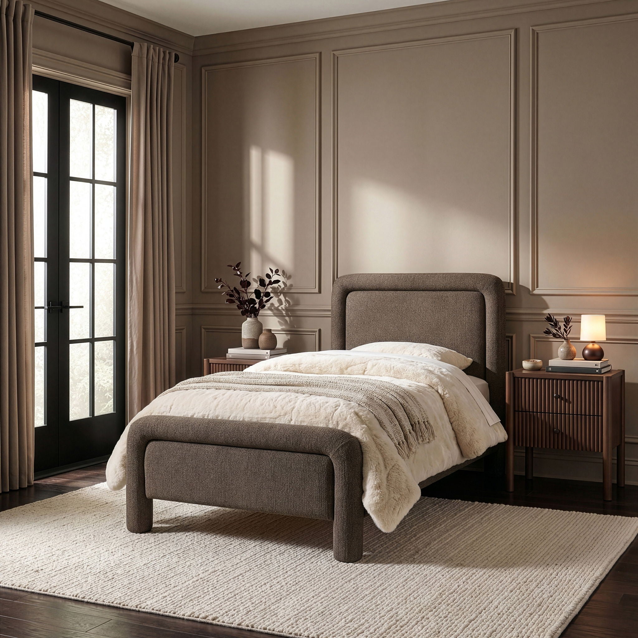 Baylor - Fabric With Interwoven Chenille Upholstered Bed - Urban Living Furniture (Los Angeles, CA)