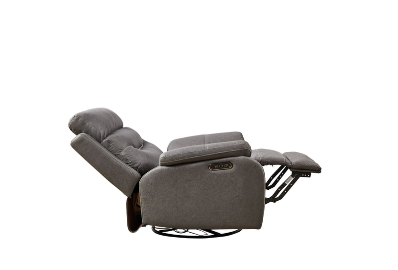 Dual Okin Motor Rocking And 240° Swivel Single Sofa Seat Recliner Chair Infinite Position, Head Rest With Power Function - Urban Living Furniture (Los Angeles, CA)