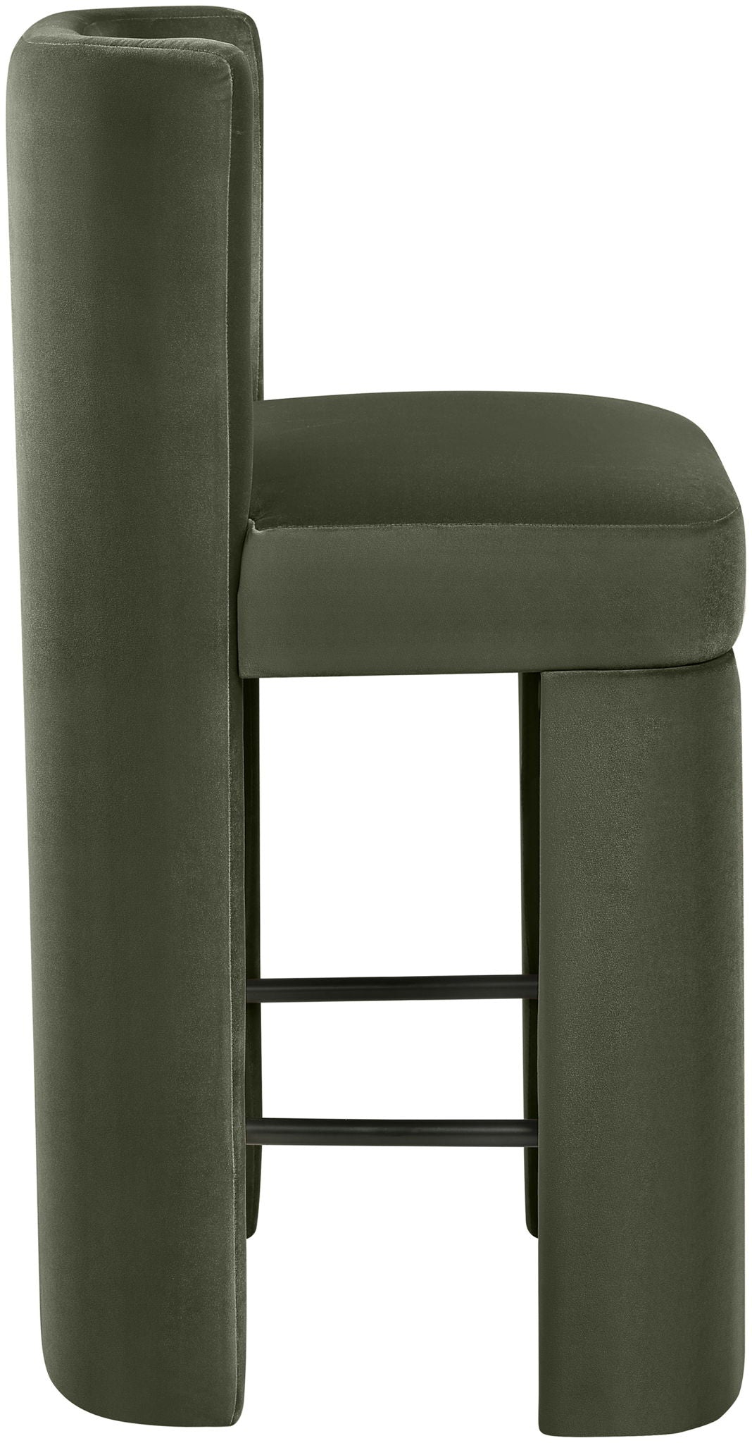 Zuno - Velvet Performance Fabric Upholstered Counter Stool (Set of 2) - Urban Living Furniture (Los Angeles, CA)