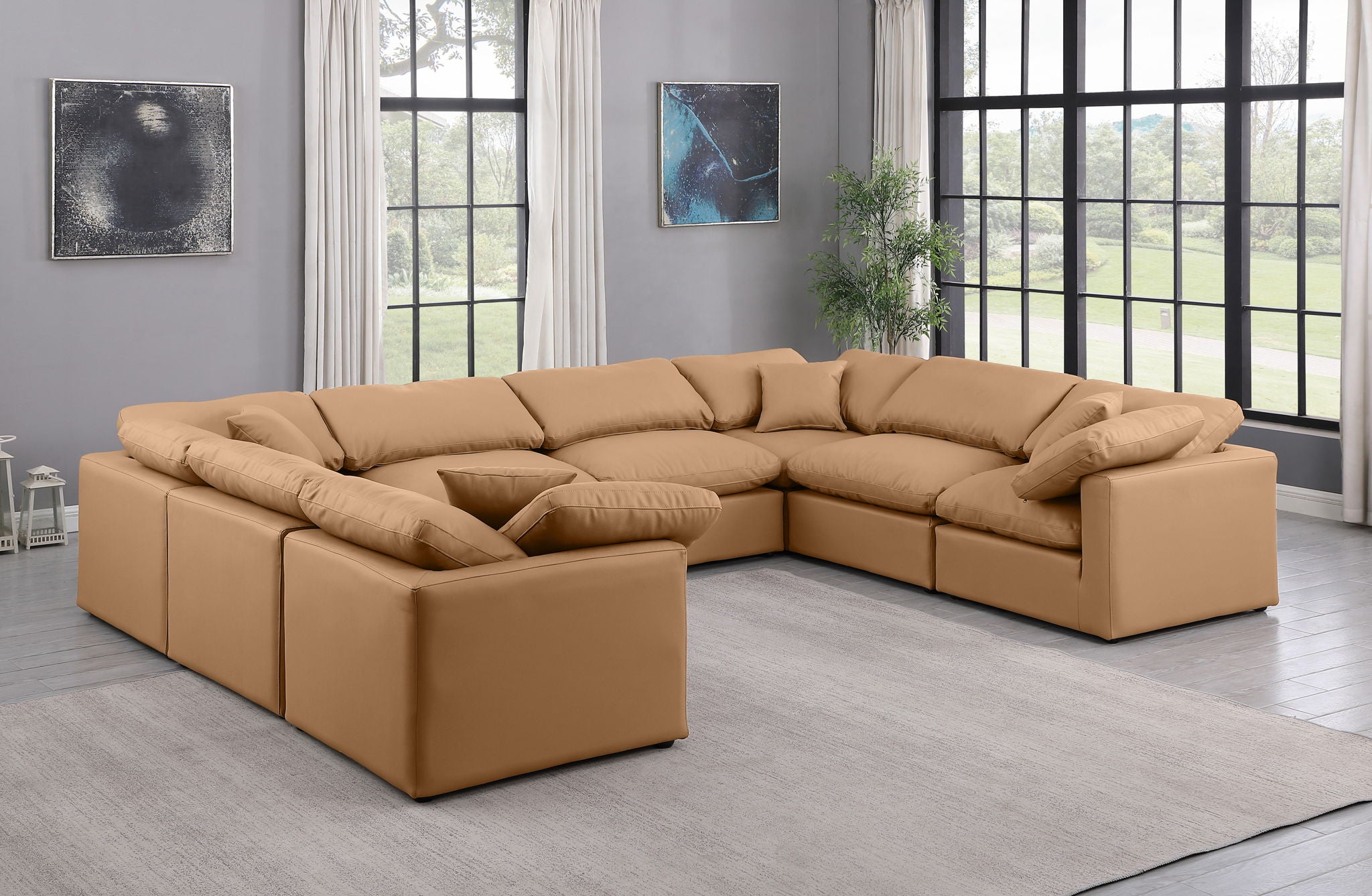 Indulge - Faux Leather 8 Piece Modular Sectional - Urban Living Furniture (Los Angeles, CA)
