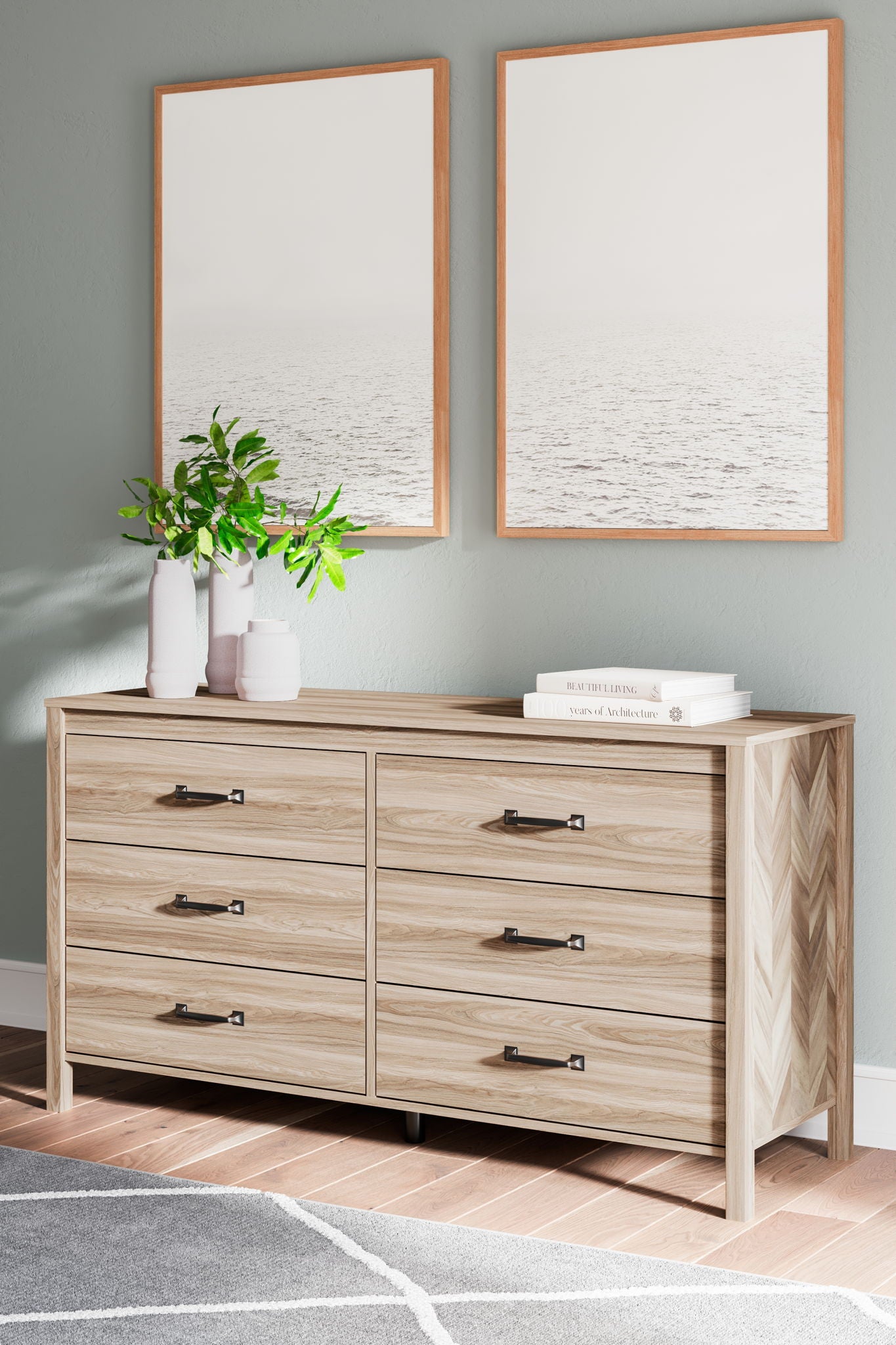 Battelle - Tan - Six Drawer Dresser - Urban Living Furniture (Los Angeles, CA)