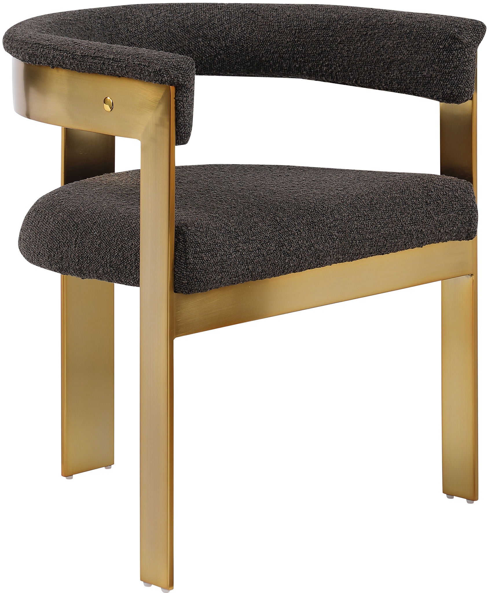Romeo - Boucle Dining Chair With Gold Base (Set of 2) - Urban Living Furniture (Los Angeles, CA)