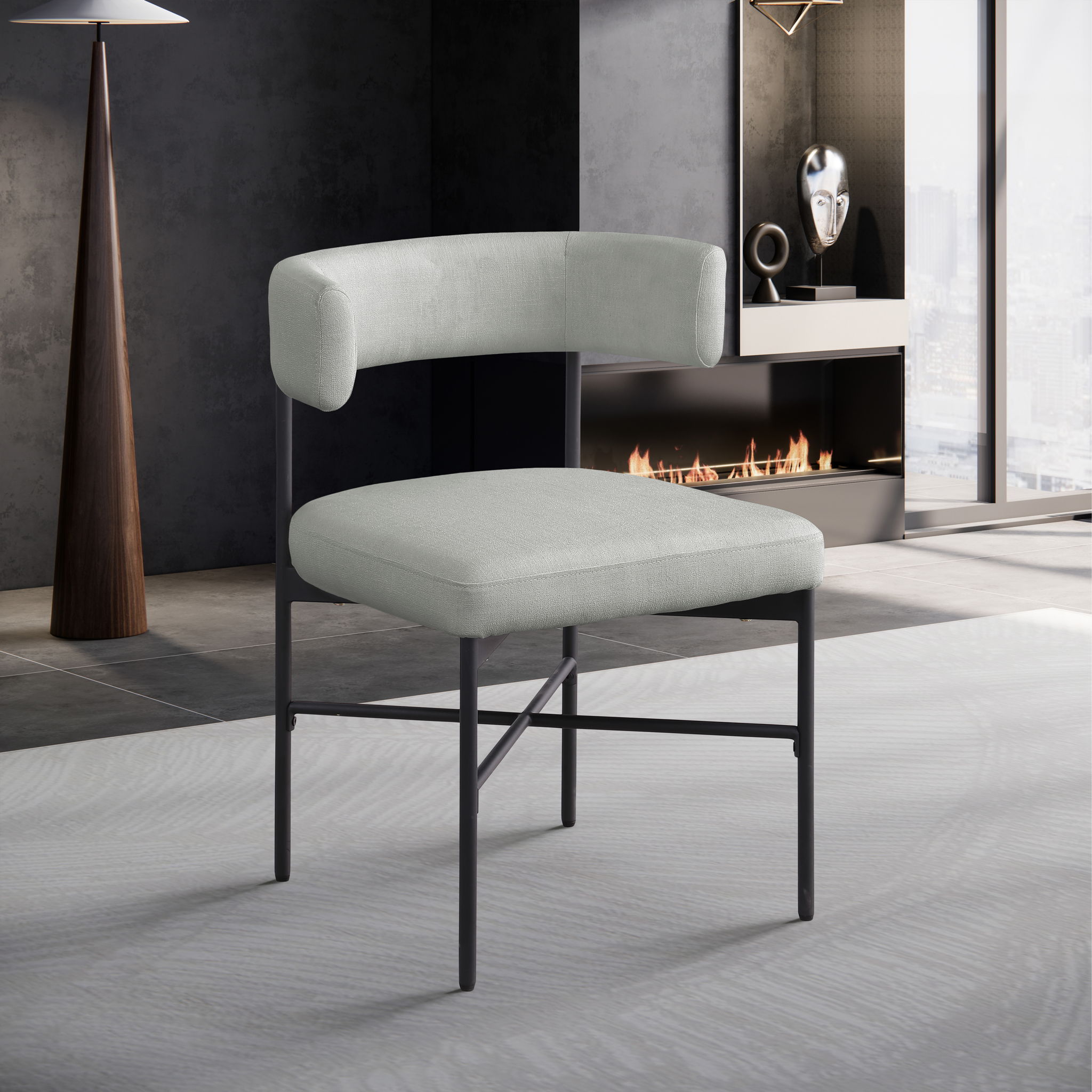 Rivage - Durable Dining Chair With Black Frame (Set of 2) - Urban Living Furniture (Los Angeles, CA)